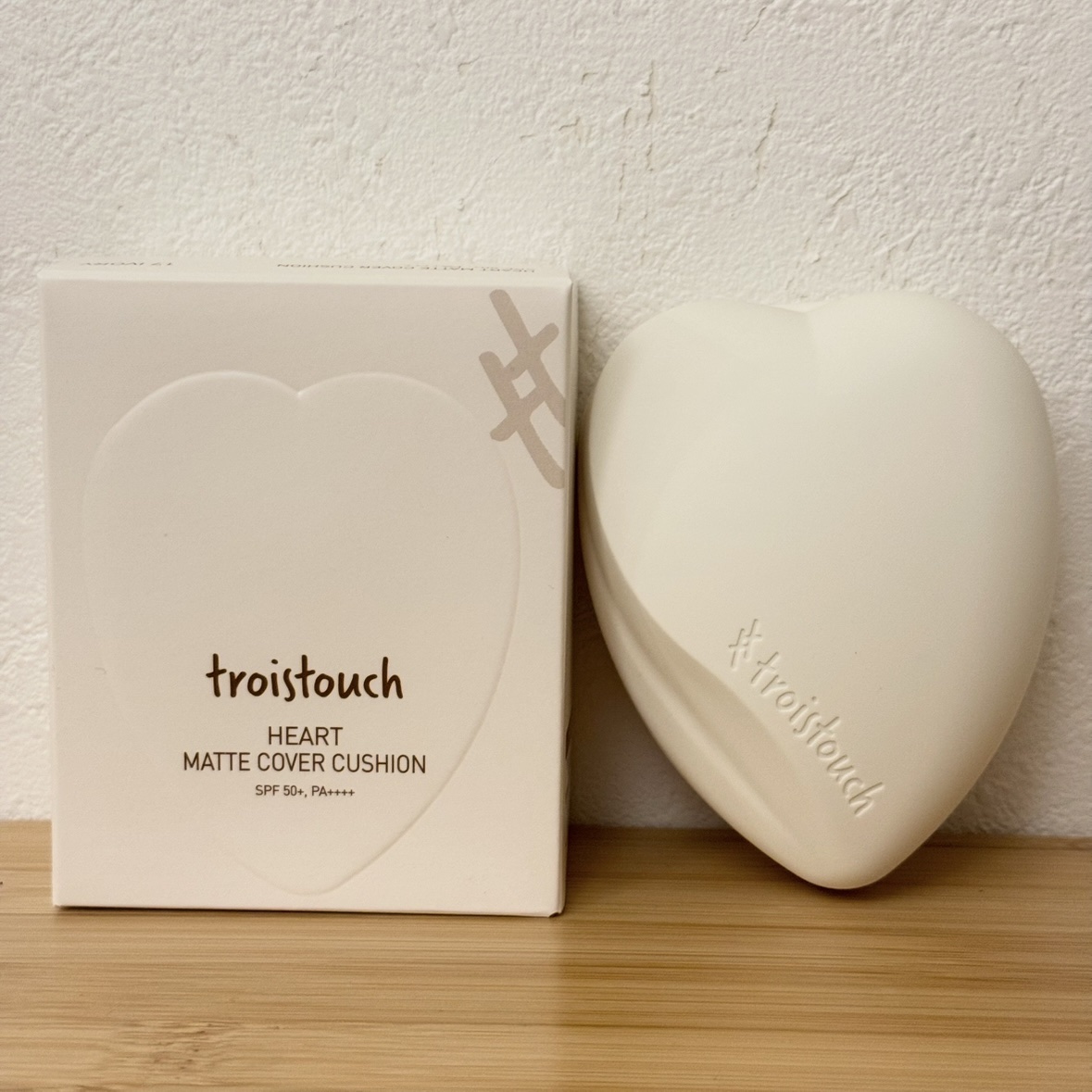 トワタッチ ハートクッション マットカバー/troistouch/クッションファンデーションを使ったクチコミ（1枚目）