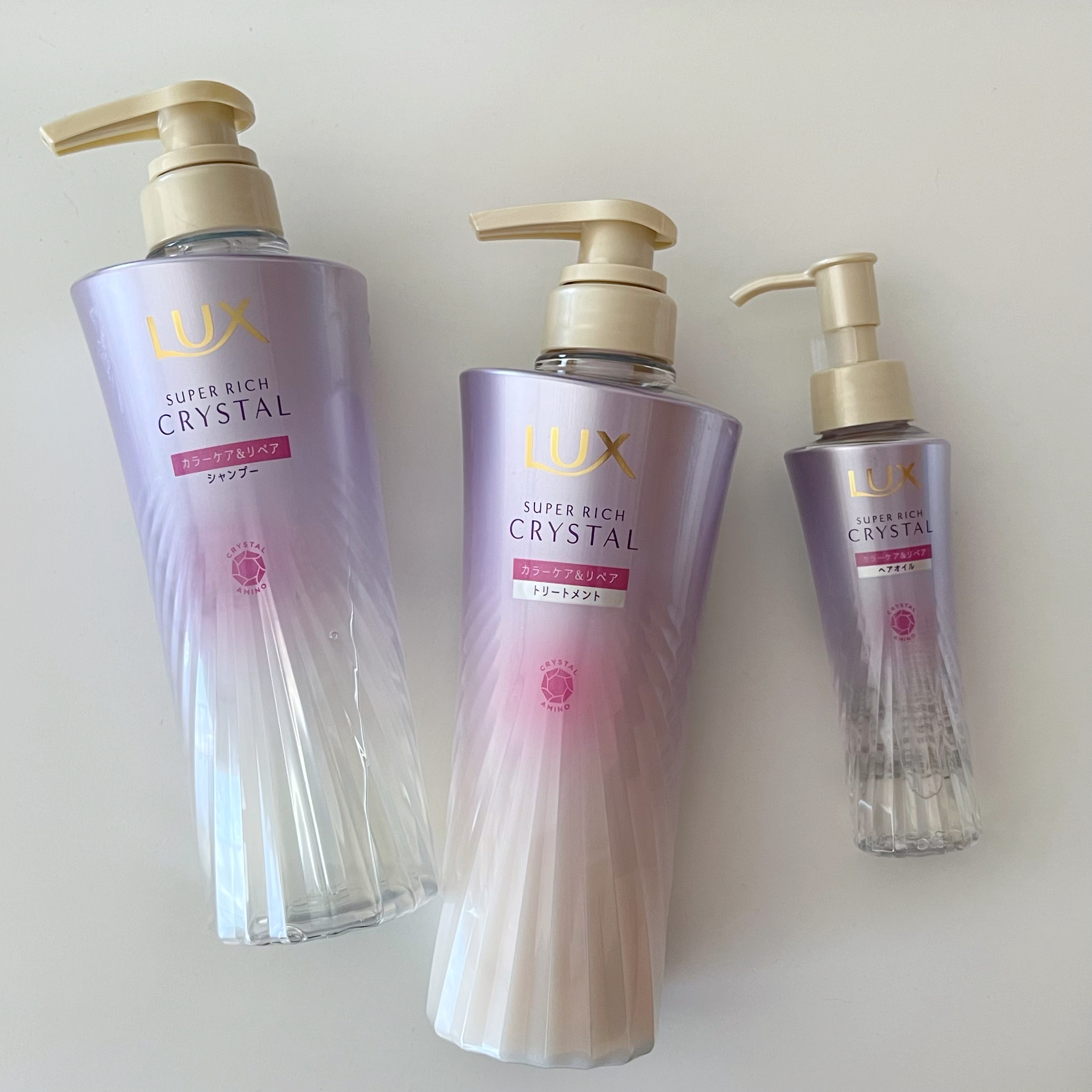 スーパーリッチクリスタル　カラーケア＆リペア　シャンプー/トリートメント/LUX/シャンプー・コンディショナーを使ったクチコミ（1枚目）