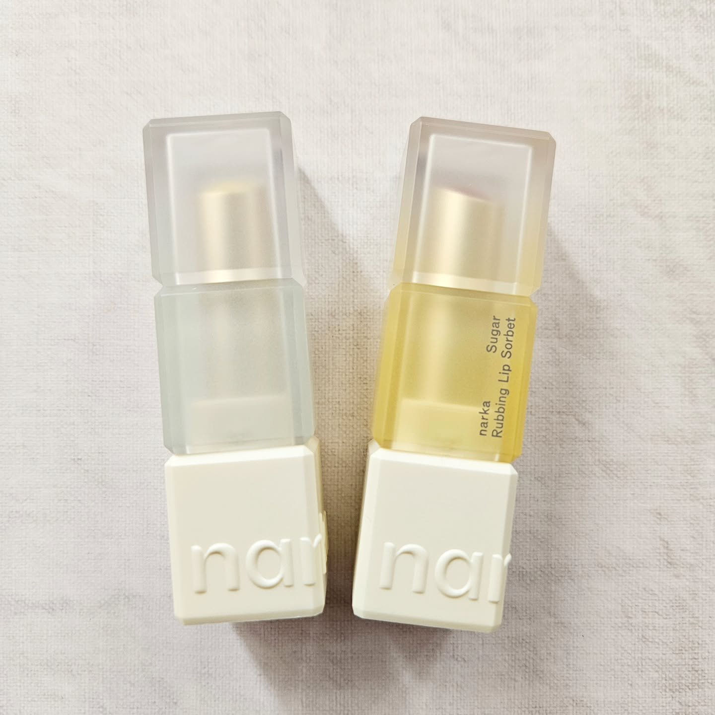 シュガーラビングリップソルベ/narka/リップスクラブを使ったクチコミ（2枚目）