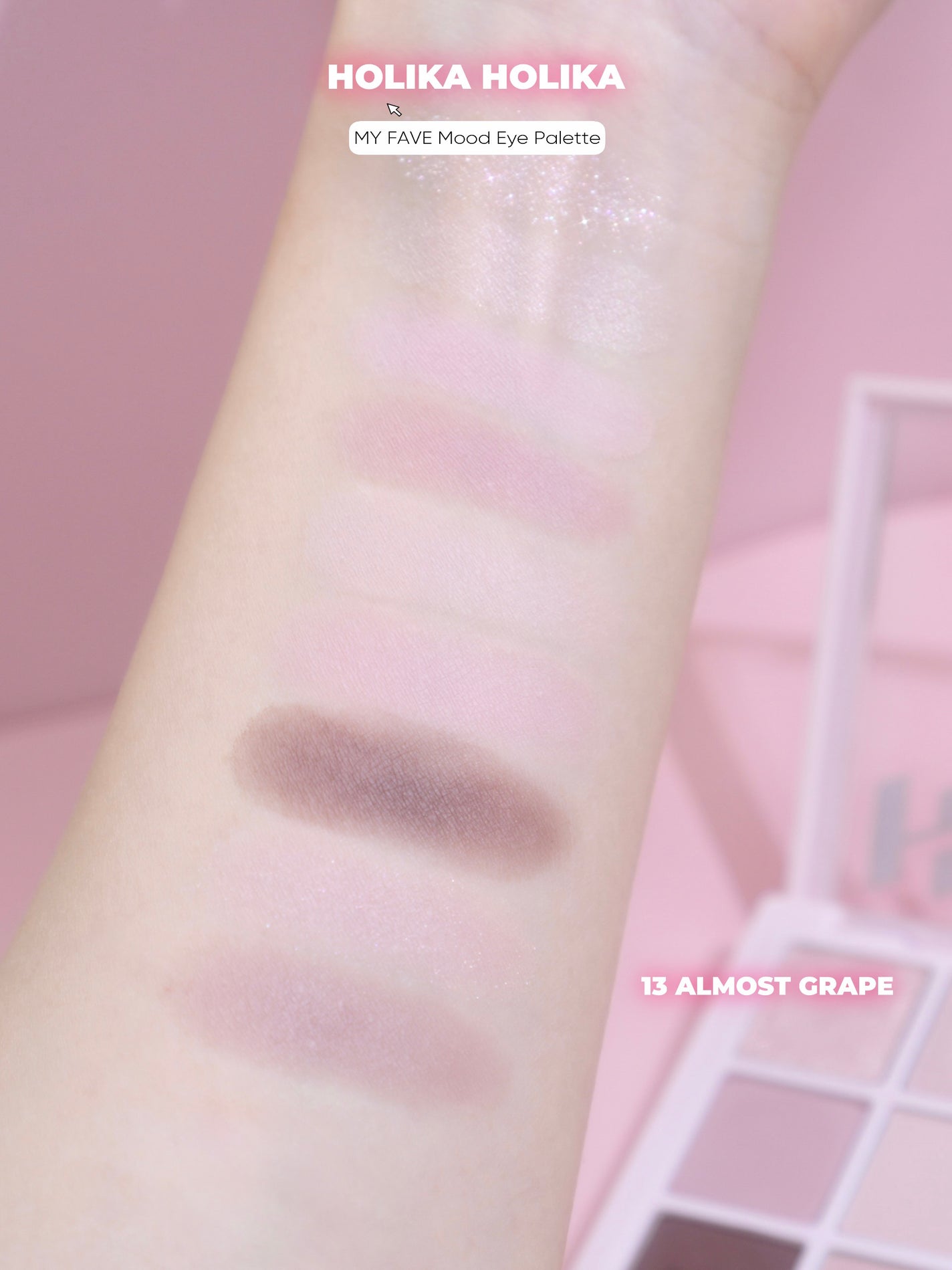 マイフェイブムードアイパレット 9カラー/HOLIKA HOLIKA/アイシャドウパレットを使ったクチコミ(3枚目)