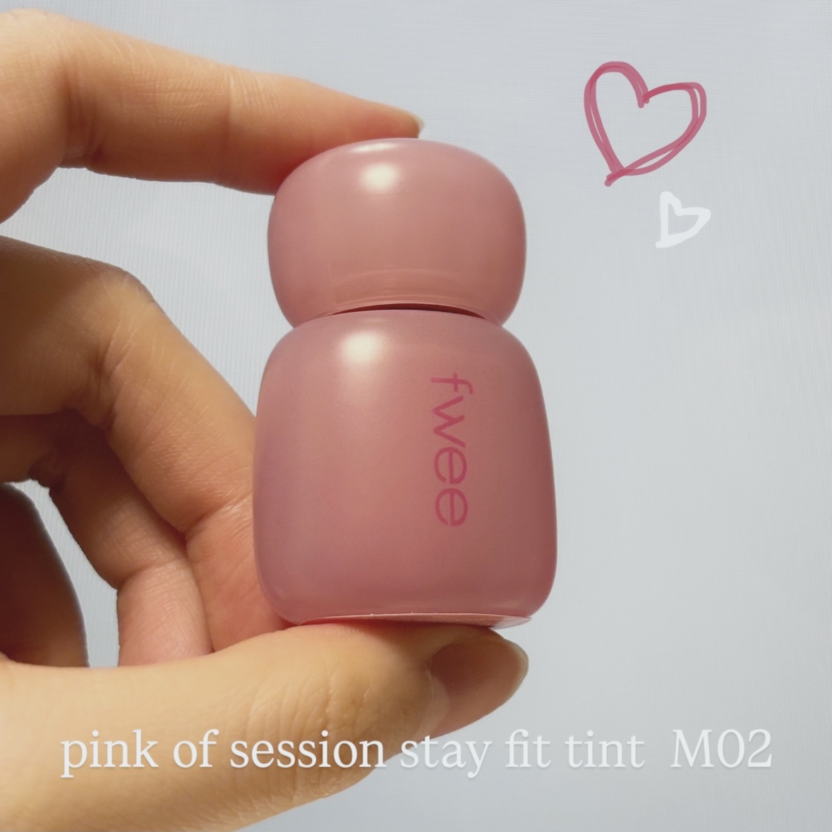 フィー ピンクオブセッションステイフィットティント/fwee/リップティントを使ったクチコミ（1枚目）