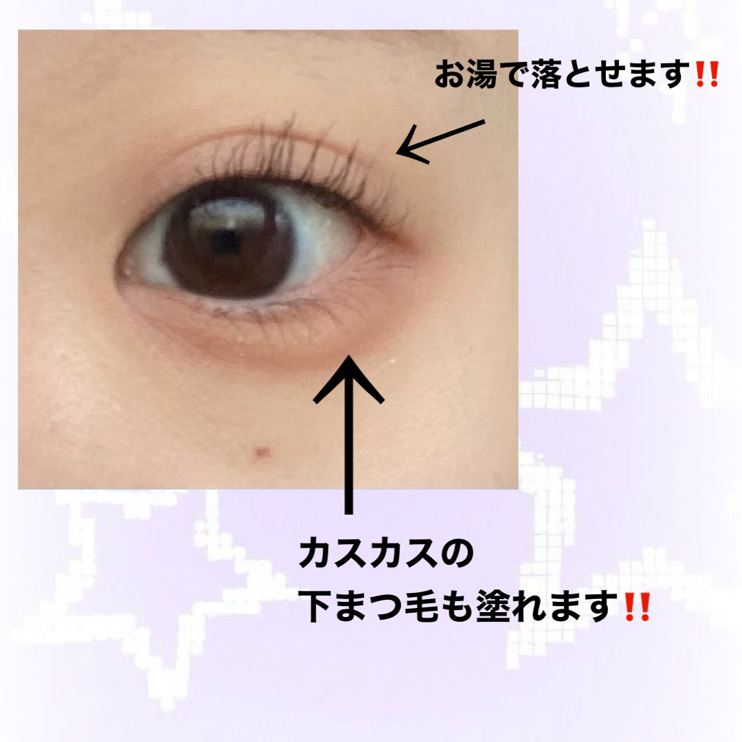 「塗るつけまつげ」自まつげ際立てタイプ/デジャヴュ/マスカラを使ったクチコミ（2枚目）