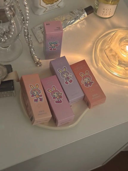 a i r i on LIPS 「1月27日から発売のメゾピアノコラボローティント🐰🩷💄飲み会リ..」(2枚目)