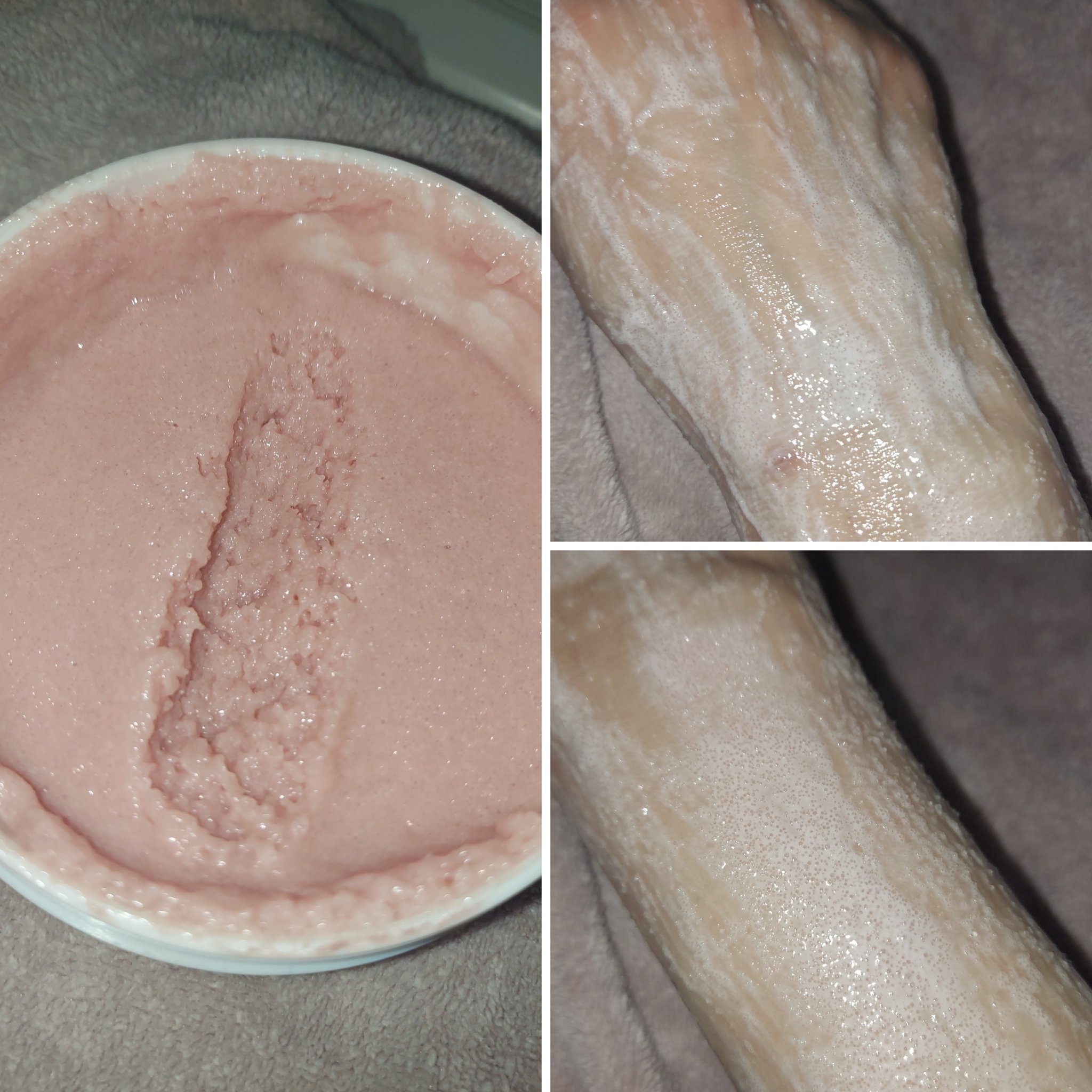 キューミースウィートボムタラソスクラブ　ピオニーブーケの香り/AGARISM/ボディスクラブを使ったクチコミ（3枚目）