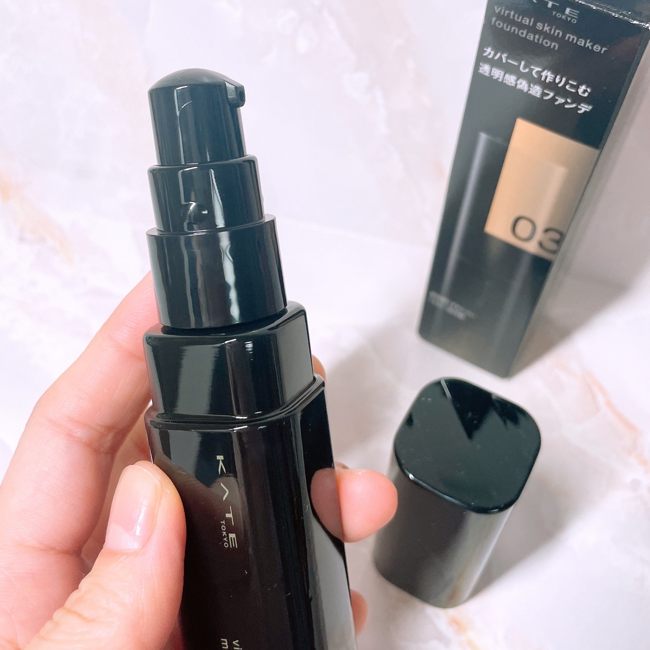 ケイト バーチャルスキンメイカー/KATE/リキッドファンデーションを使ったクチコミ（3枚目）