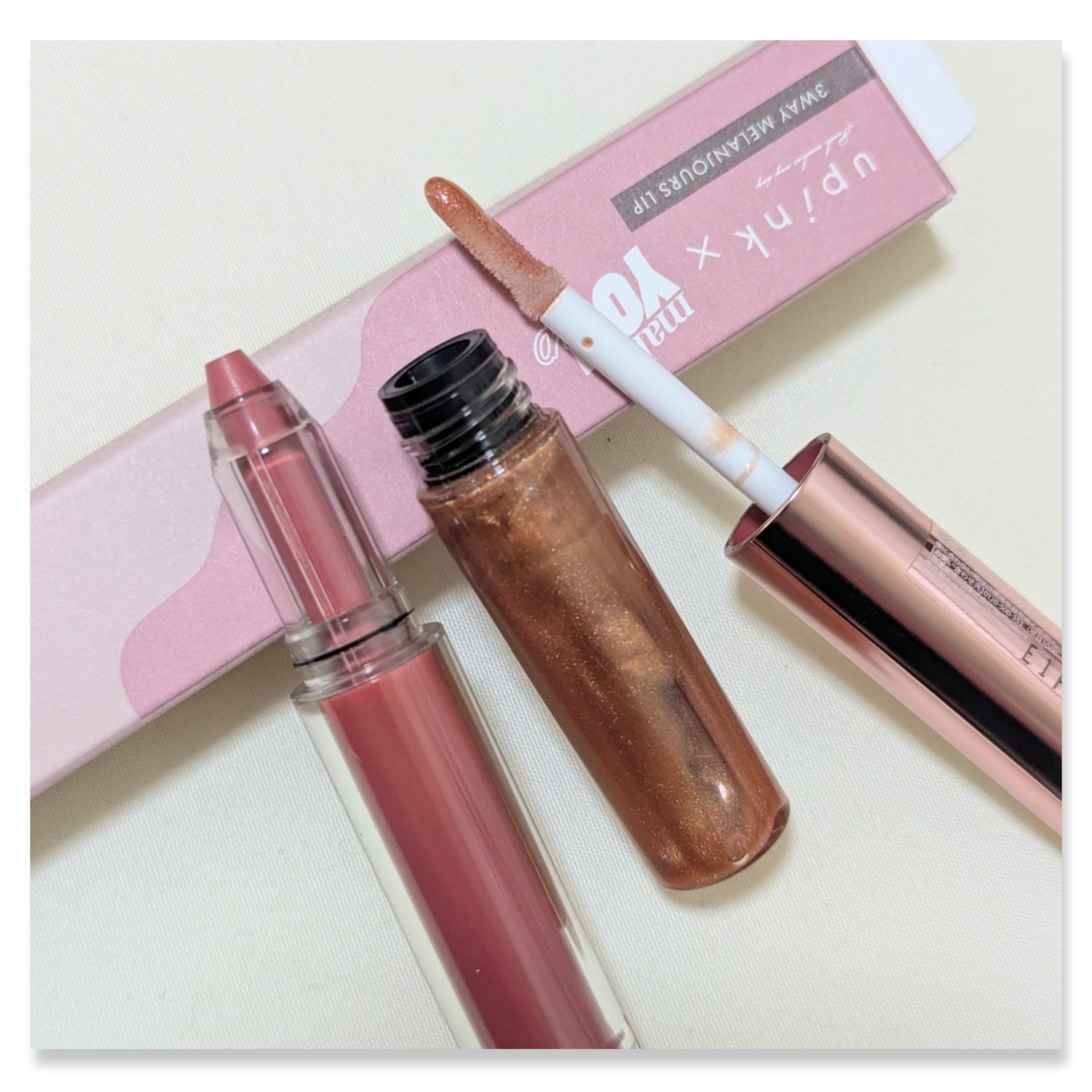 upink × make YOU up 3way メランジュールリップ/upink/口紅を使ったクチコミ（2枚目）