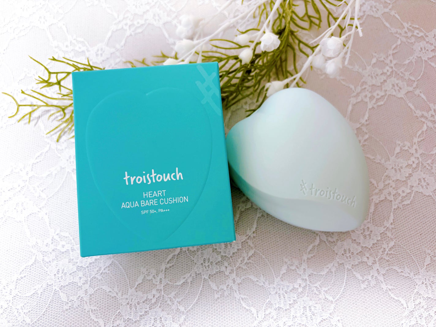 トワタッチ ハートクッション アクアベア/troistouch/クッションファンデーションを使ったクチコミ(5枚目)