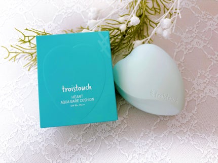 トワタッチ ハートクッション アクアベア/troistouch/クッションファンデーションを使ったクチコミ(5枚目)