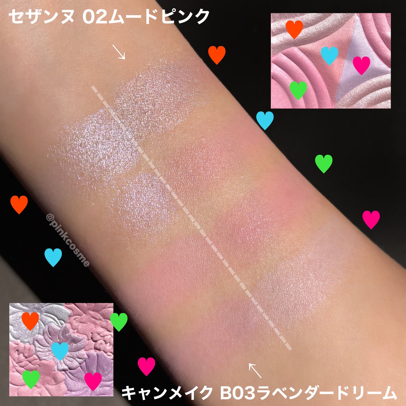 グロウフルールチークス(ブレンドタイプ)/キャンメイク/パウダーチークを使ったクチコミ(7枚目)