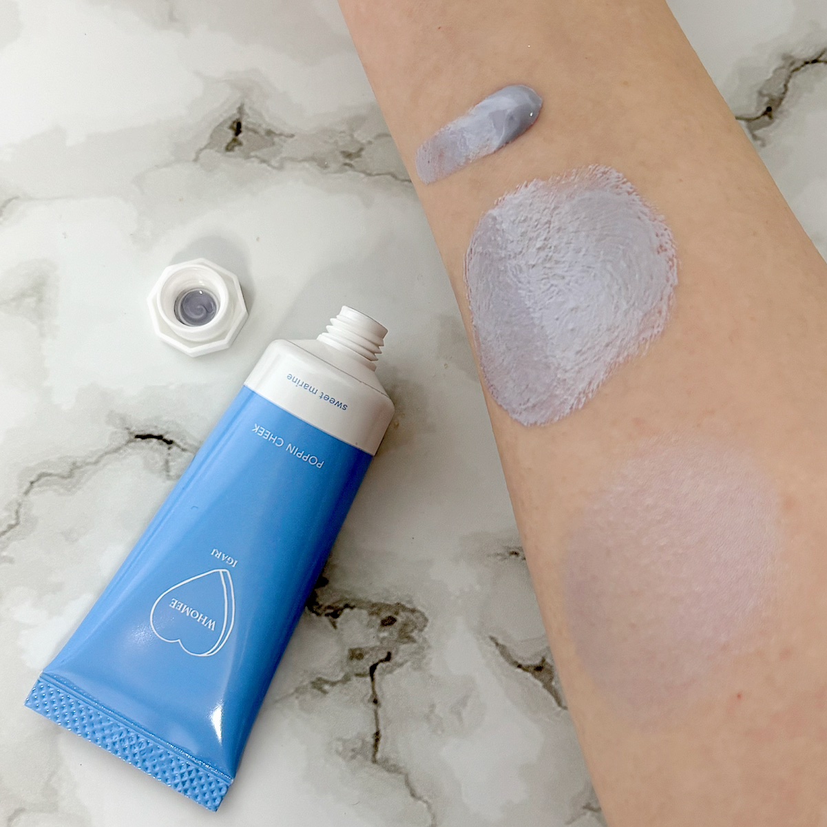 ポッピンチーク スウィートマリン/WHOMEE/ジェル・クリームチークを使ったクチコミ（2枚目）