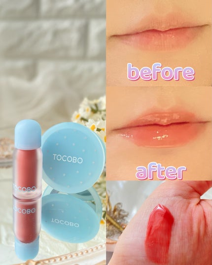 ジューシーベリープランピングリップオイル/TOCOBO/リップグロスを使ったクチコミ(1枚目)