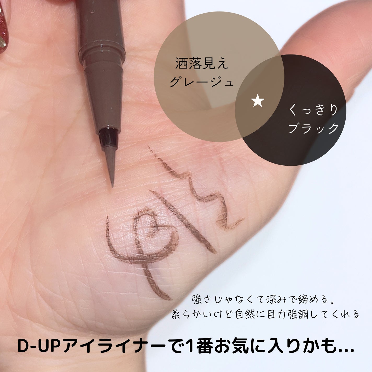 シルキーリキッドアイライナーWP/D-UP/リキッドアイライナーを使ったクチコミ(2枚目)