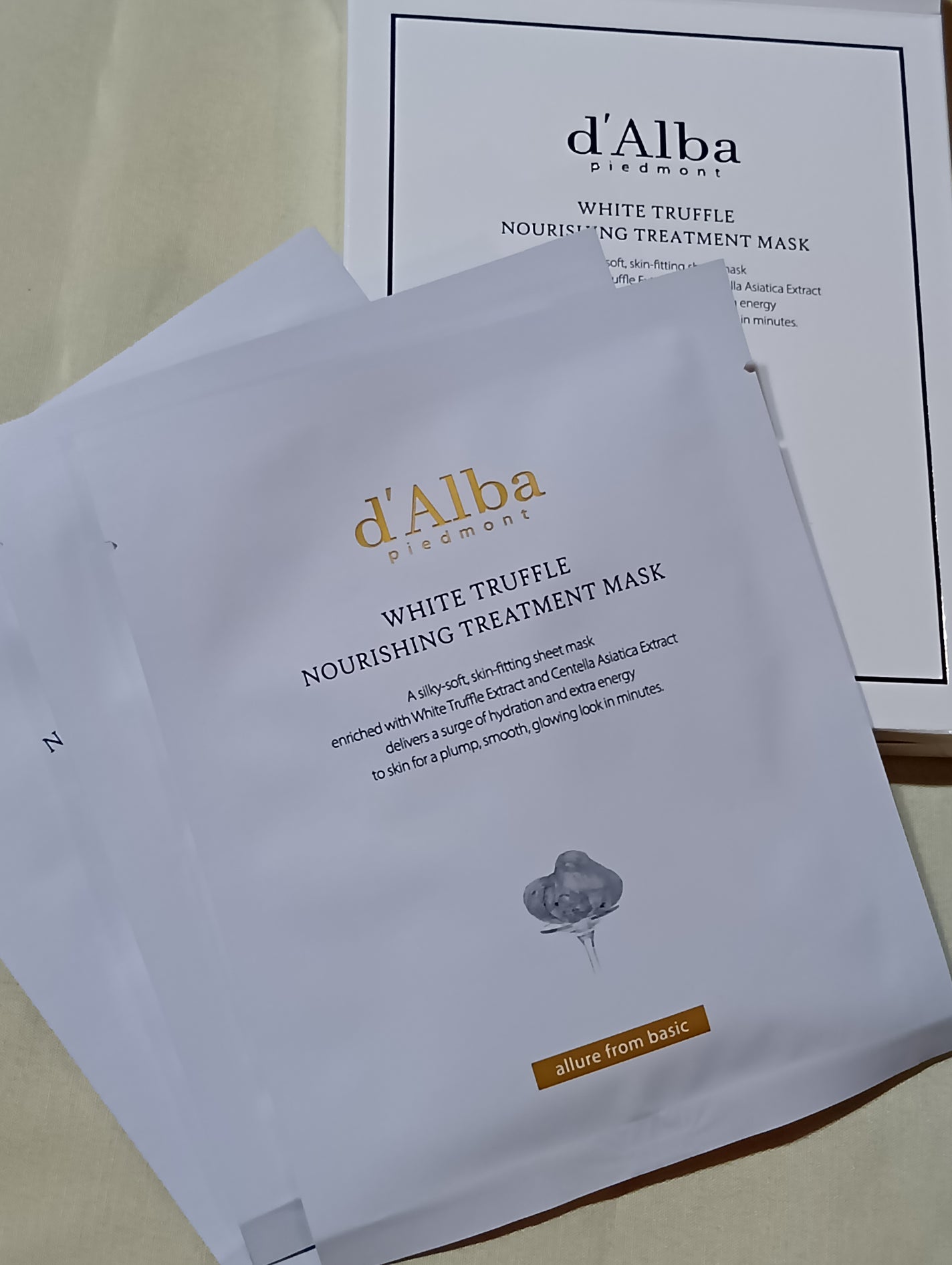 ホワイトトリュフナリシングトリートメントマスク/ダルバ/シートマスク・パックを使ったクチコミ(2枚目)