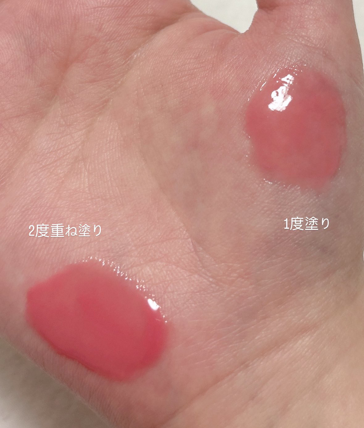 フィー 3Dボリューミンググロス/fwee/リップグロスを使ったクチコミ（2枚目）