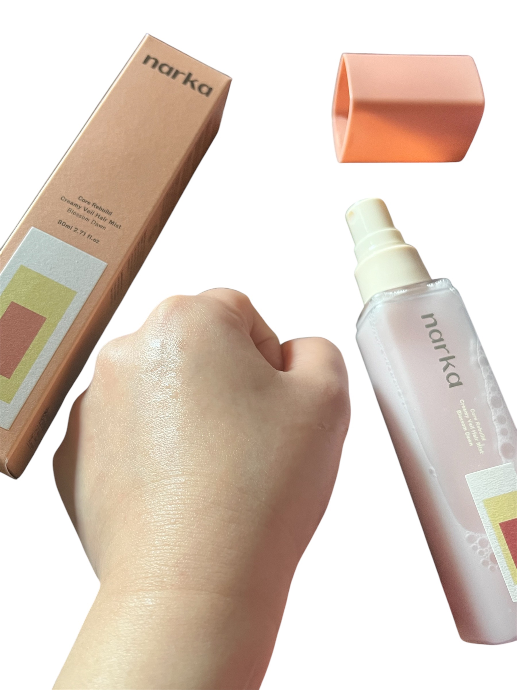 クリーミーベールヘアミスト ブロッサムダン/narka/ヘアミストを使ったクチコミ（2枚目）