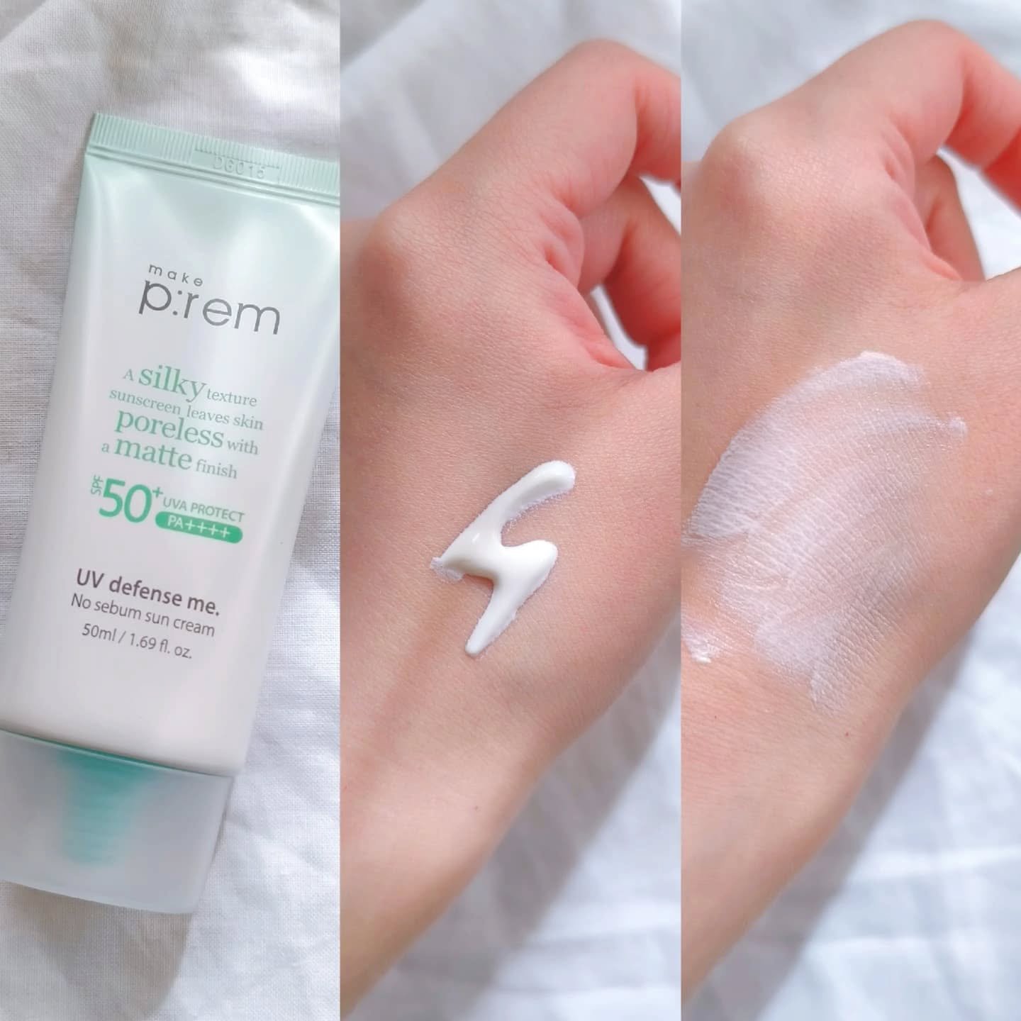 メイクプレム メイクキープサンクリーム/make prem/日焼け止めクリームを使ったクチコミ（3枚目）