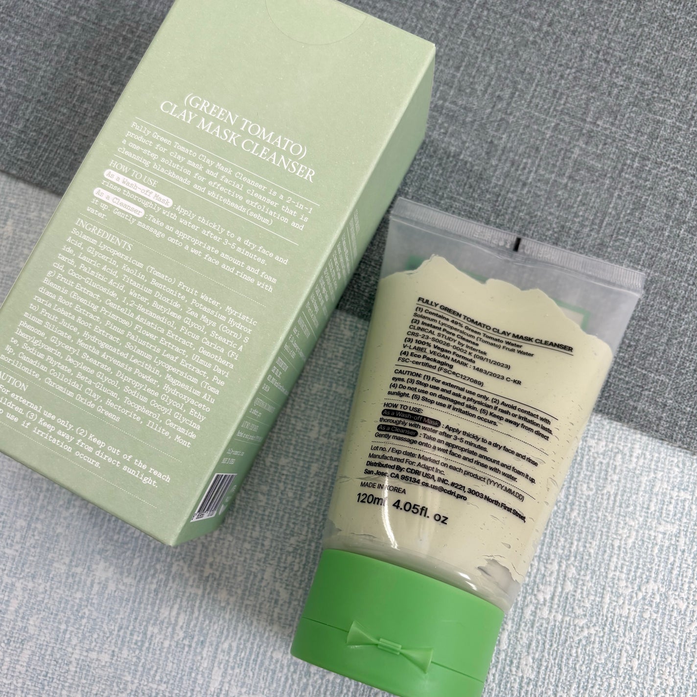 グリーントマトクレイマスククレンザー/FULLY/洗い流すパック・マスクを使ったクチコミ(4枚目)