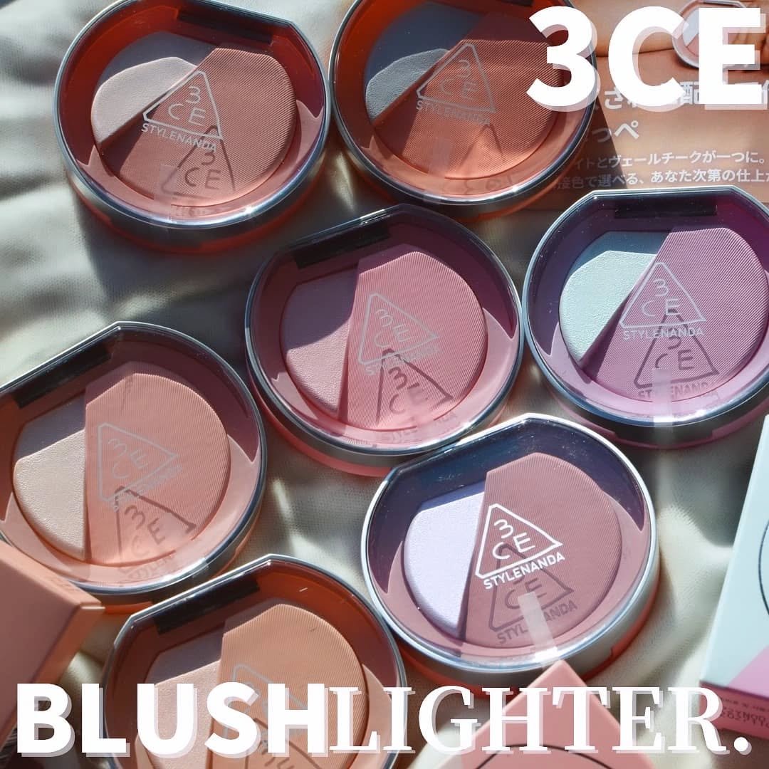 3CE ブラッシュライター/3CE/パウダーチークを使ったクチコミ（2枚目）