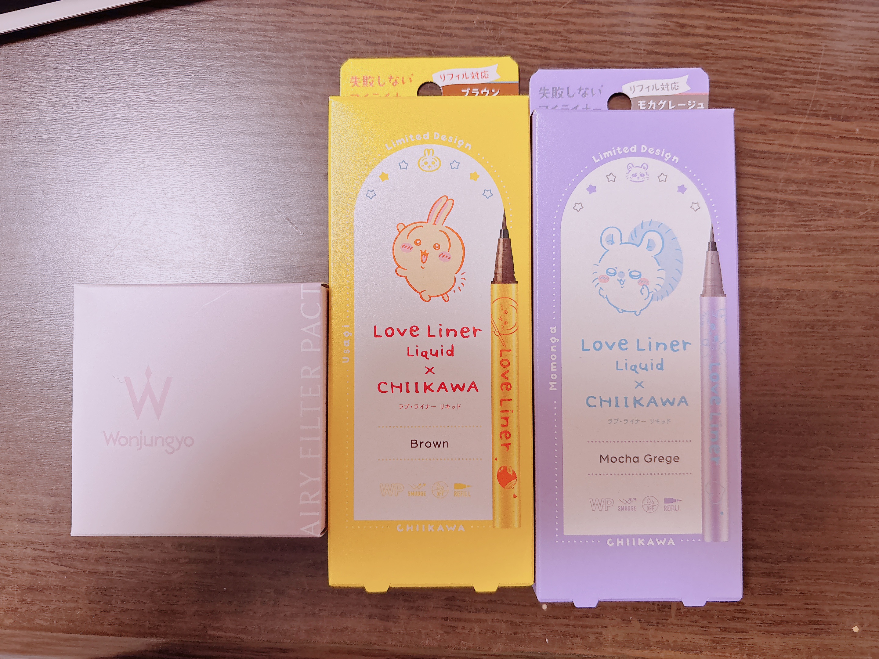 リキッドアイライナーR4 モカグレージュ(ちいかわ モモンガデザイン) 【限定】/ラブ・ライナー/リキッドアイライナーを使ったクチコミ（1枚目）