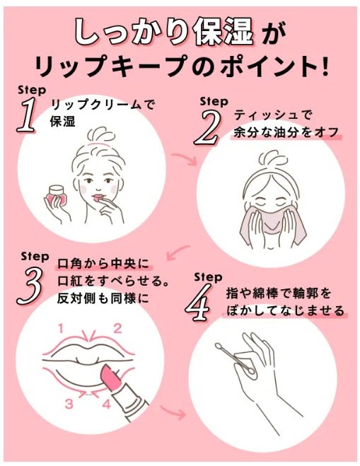 唇荒れが治らない!適切なリップケア方法でぷるぷる唇にの画像