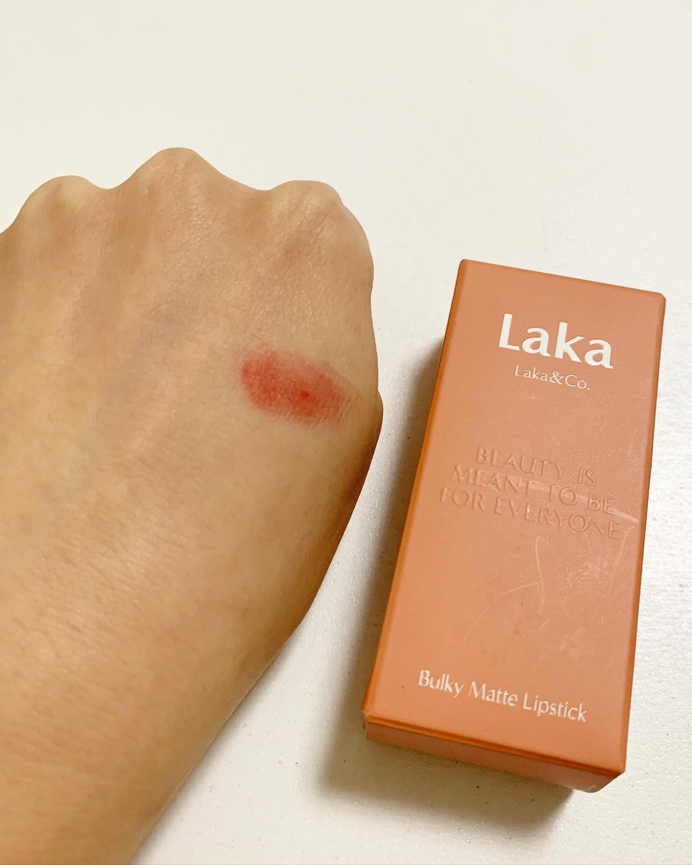 バルキーマットリップスティック/Laka/口紅を使ったクチコミ(4枚目)