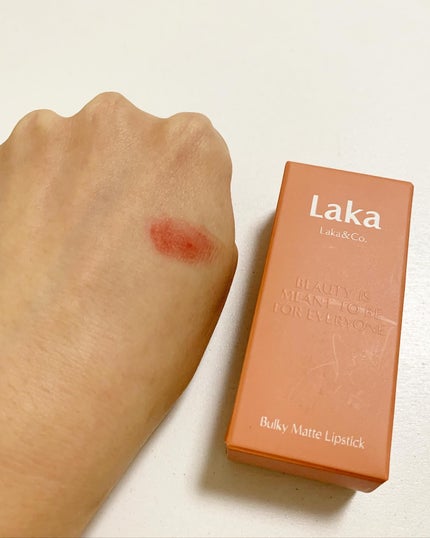 バルキーマットリップスティック/Laka/口紅を使ったクチコミ(4枚目)