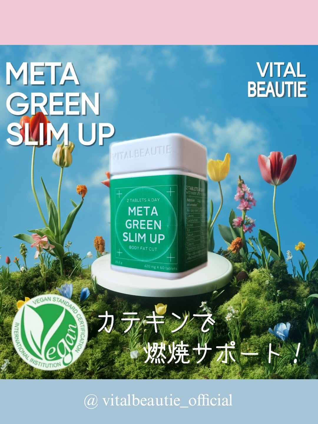 𓏸𓂂𓈒  そろそろ体重管理ｯ  𓈒𓂂𓏸

VITALBEAUTIE 
メタグリーンスリムアップ


カテキンが身体に良いのは知ってる。
でも緑茶を普段から飲む習慣がなくて
私はカテキンのありがたみを
わかって生きてこなかった😅