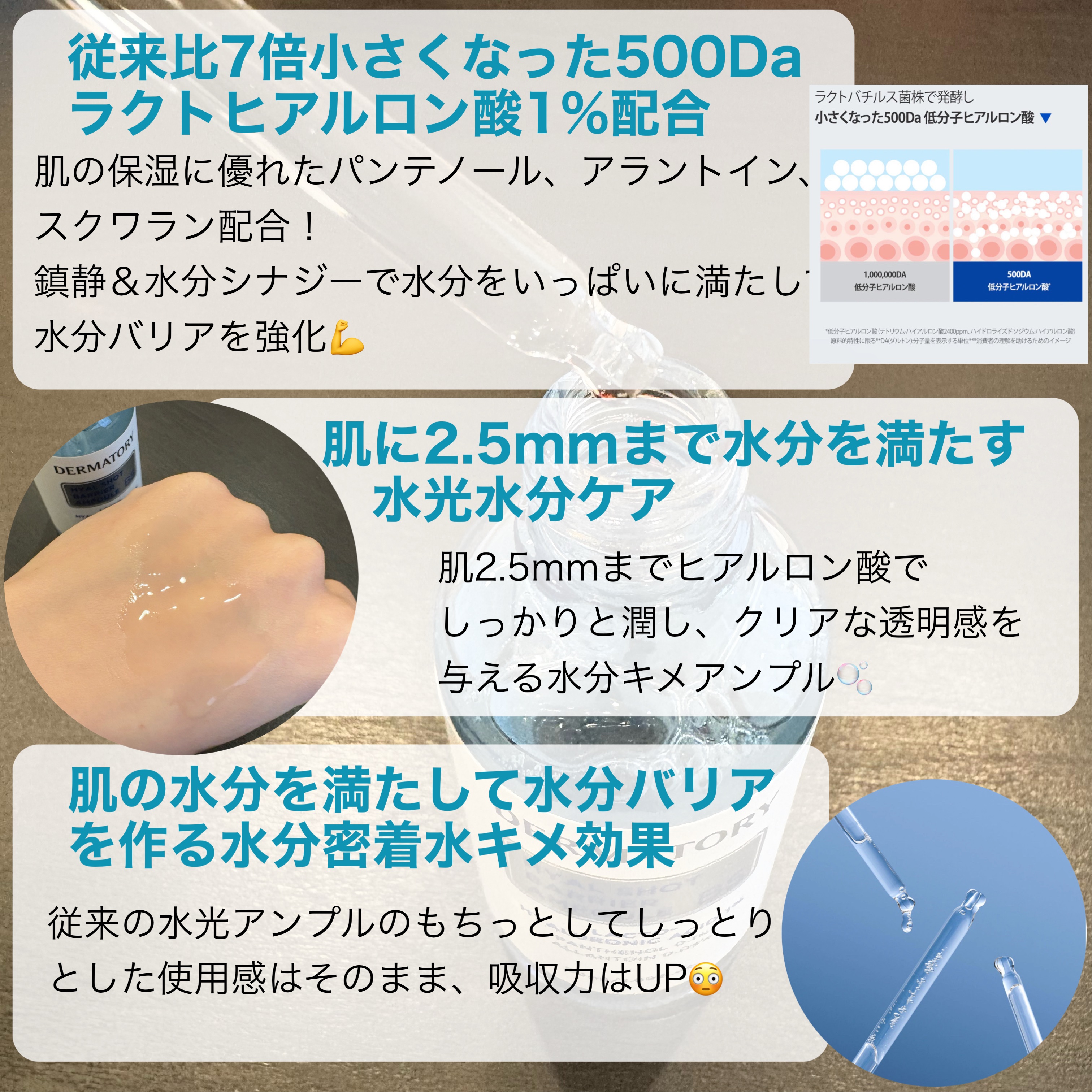 ダーマトリー. ヒアルショットバリア アンプル B5/Dermatory/美容液を使ったクチコミ（2枚目）