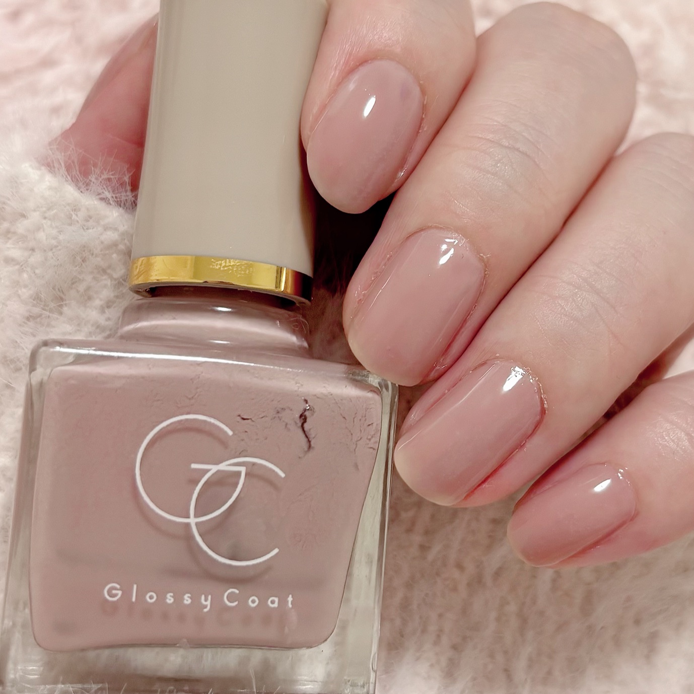 グロッシーコート モーヴピンク【新】/スキューズミー/オールインワンネイルを使ったクチコミ（2枚目）