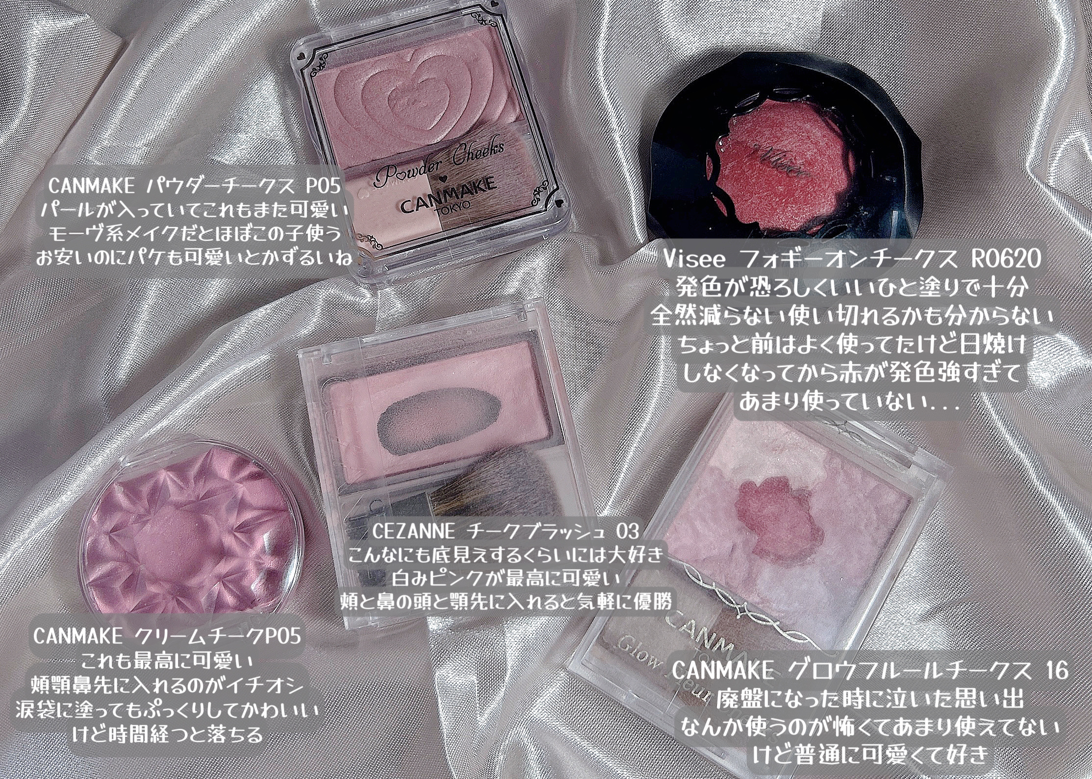 グロウフルールチークス/キャンメイク/パウダーチークを使ったクチコミ（2枚目）