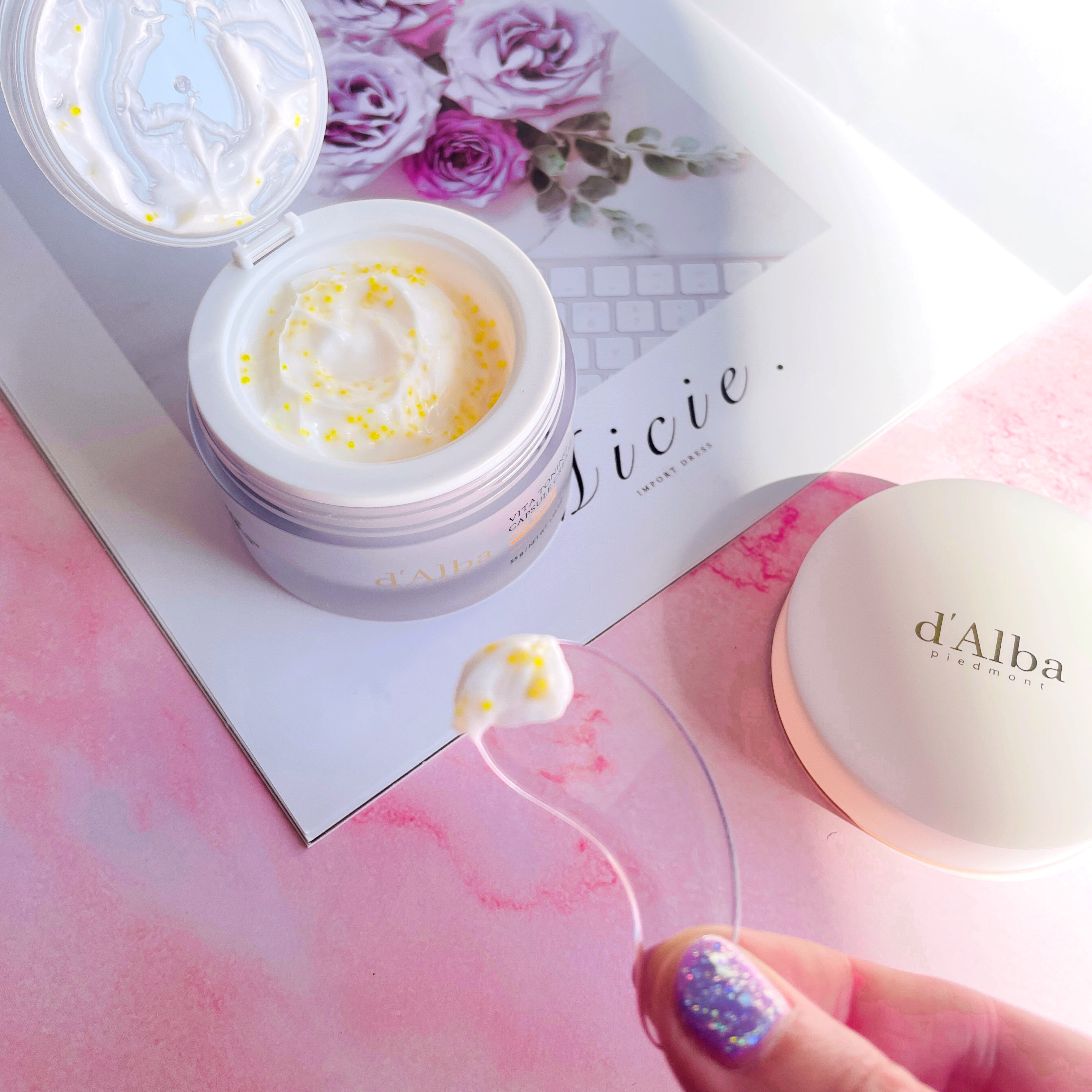 ビタトーニングカプセルクリーム/ダルバ/フェイスクリームを使ったクチコミ（3枚目）