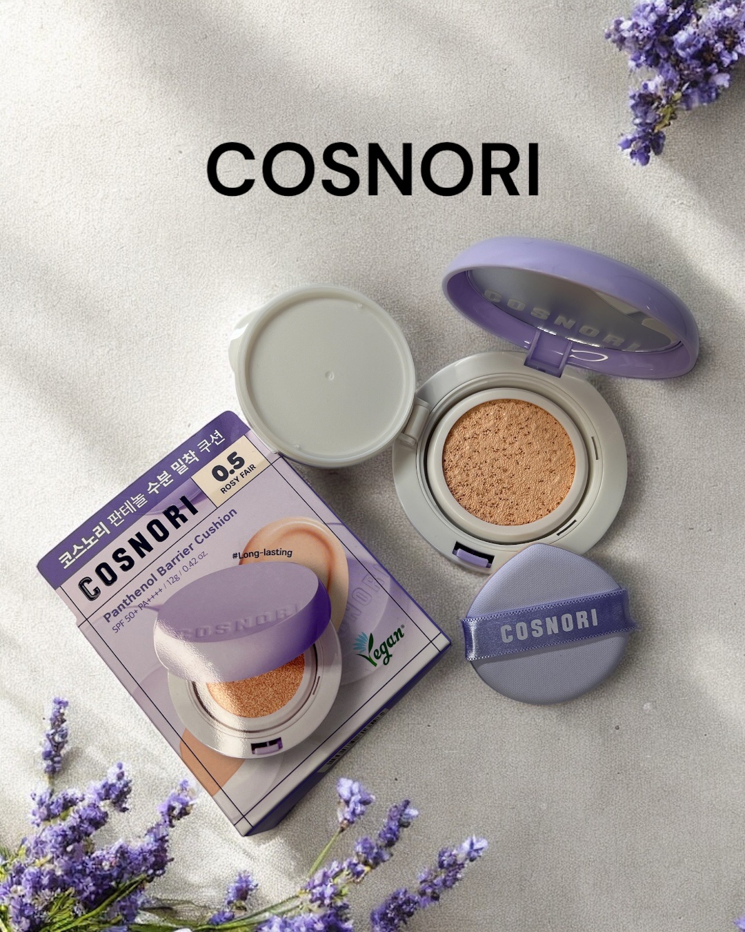 パンテノールバリアクッション/COSNORI/クッションファンデーションを使ったクチコミ（1枚目）