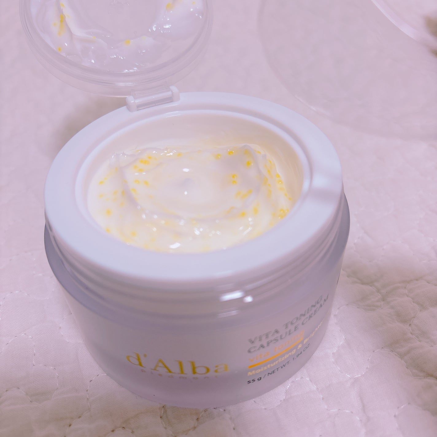 ビタトーニングカプセルクリーム/ダルバ/フェイスクリームを使ったクチコミ(2枚目)