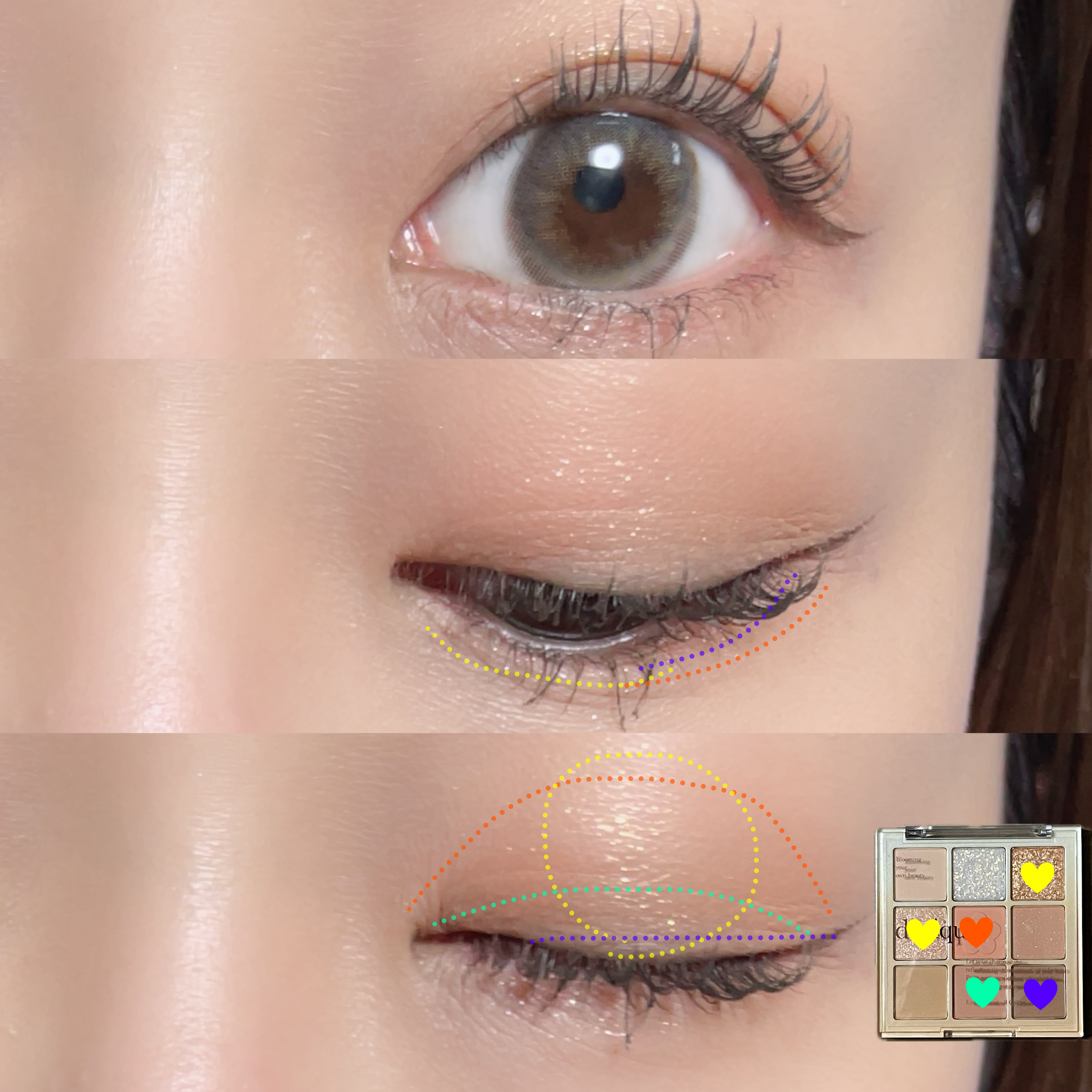 シャドウパレット/dasique/アイシャドウパレットを使ったクチコミ（3枚目）