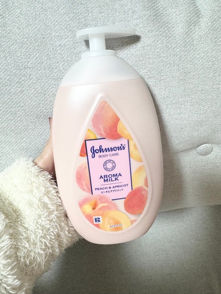 ラスティングモイスチャーアロマミルク ピーチとアプリコットの香り/ジョンソンボディケア/ボディミルクを使ったクチコミ(1枚目)
