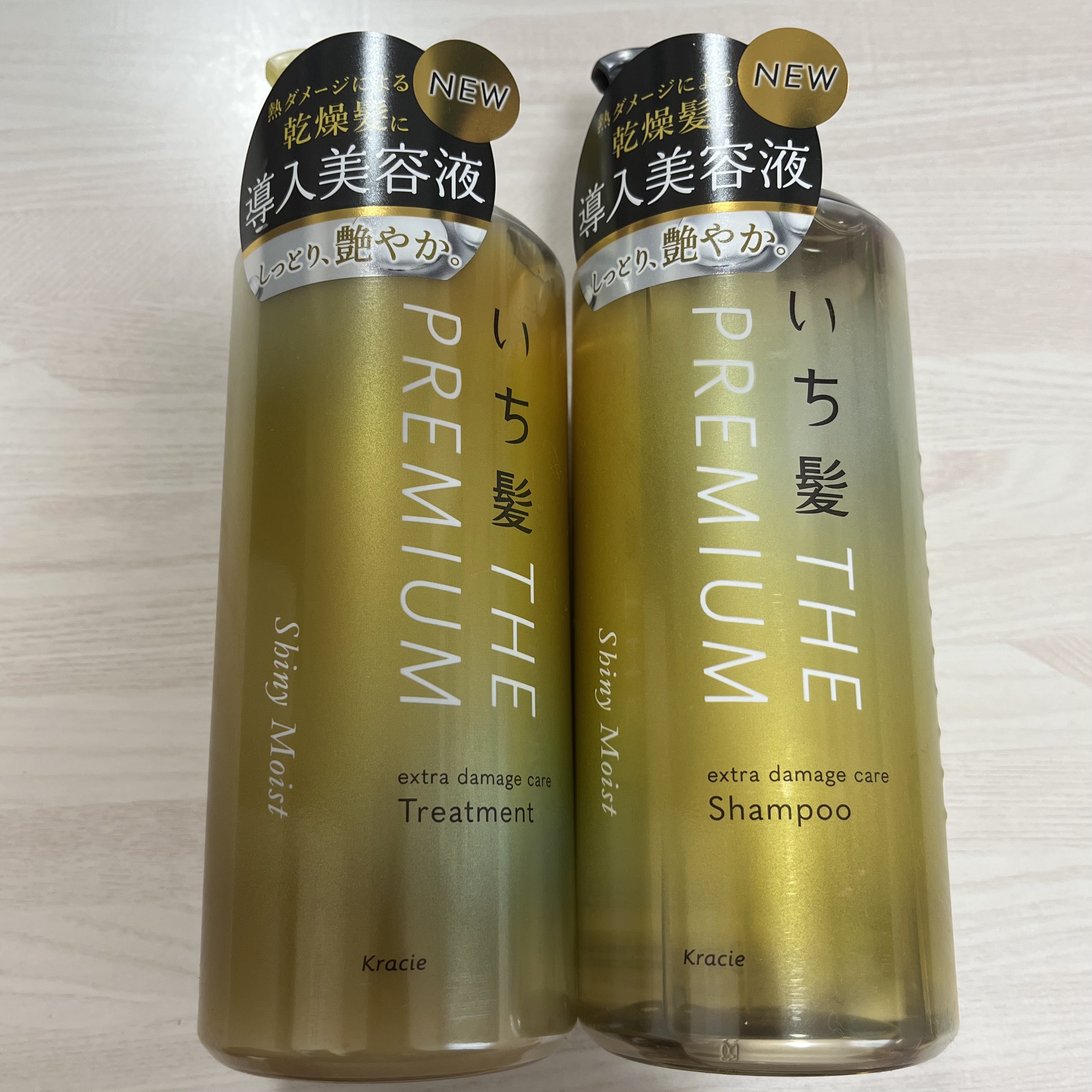 THE PREMIUM エクストラダメージケアシャンプー／トリートメント（シャイニーモイスト）/いち髪/市販シャンプーを使ったクチコミ（1枚目）