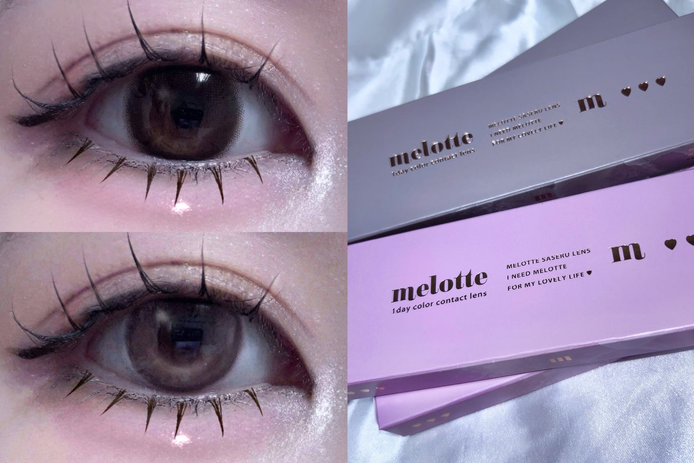 melotte 1day/melotte/ワンデー(1DAY)カラコンを使ったクチコミ(2枚目)