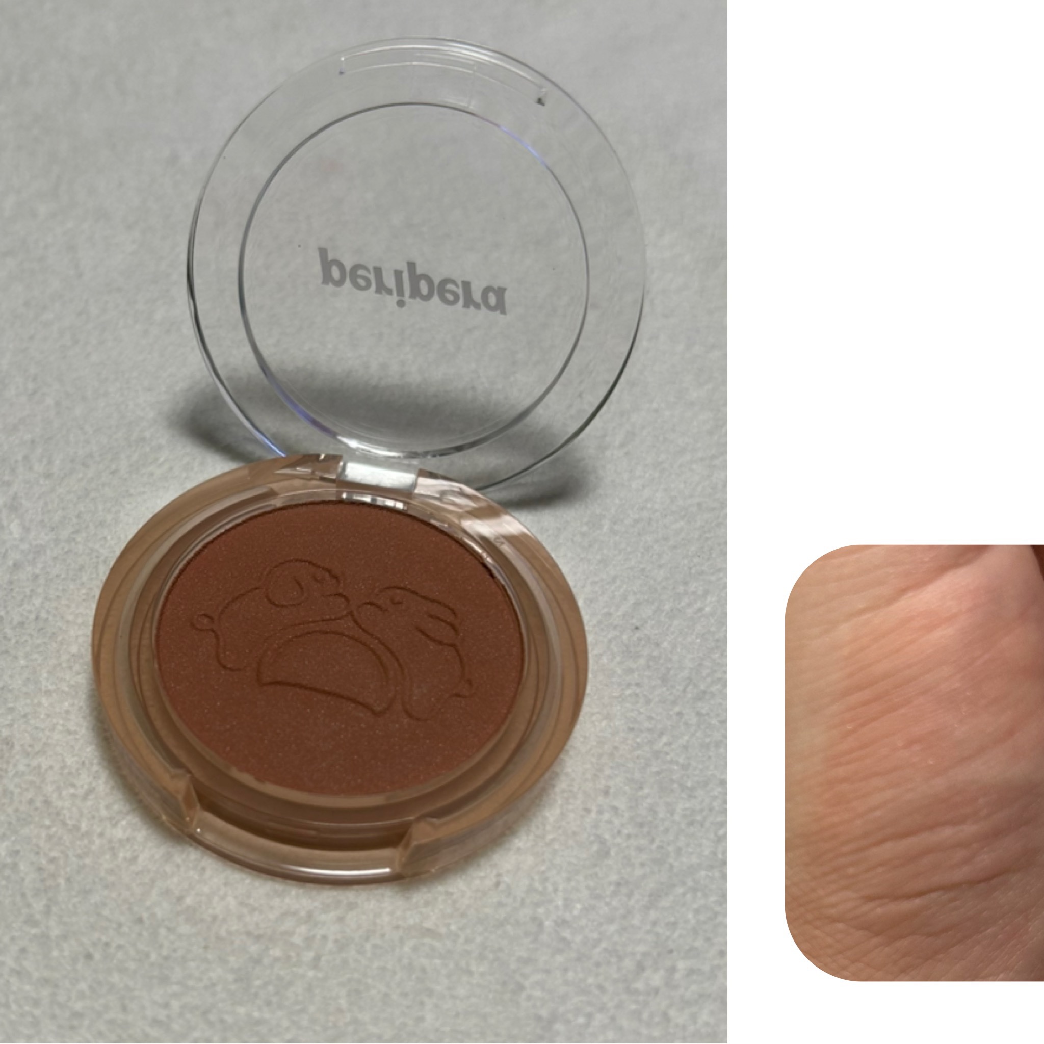 ピュア ブラッシュド サンシャイン チーク/PERIPERA/パウダーチークを使ったクチコミ（2枚目）