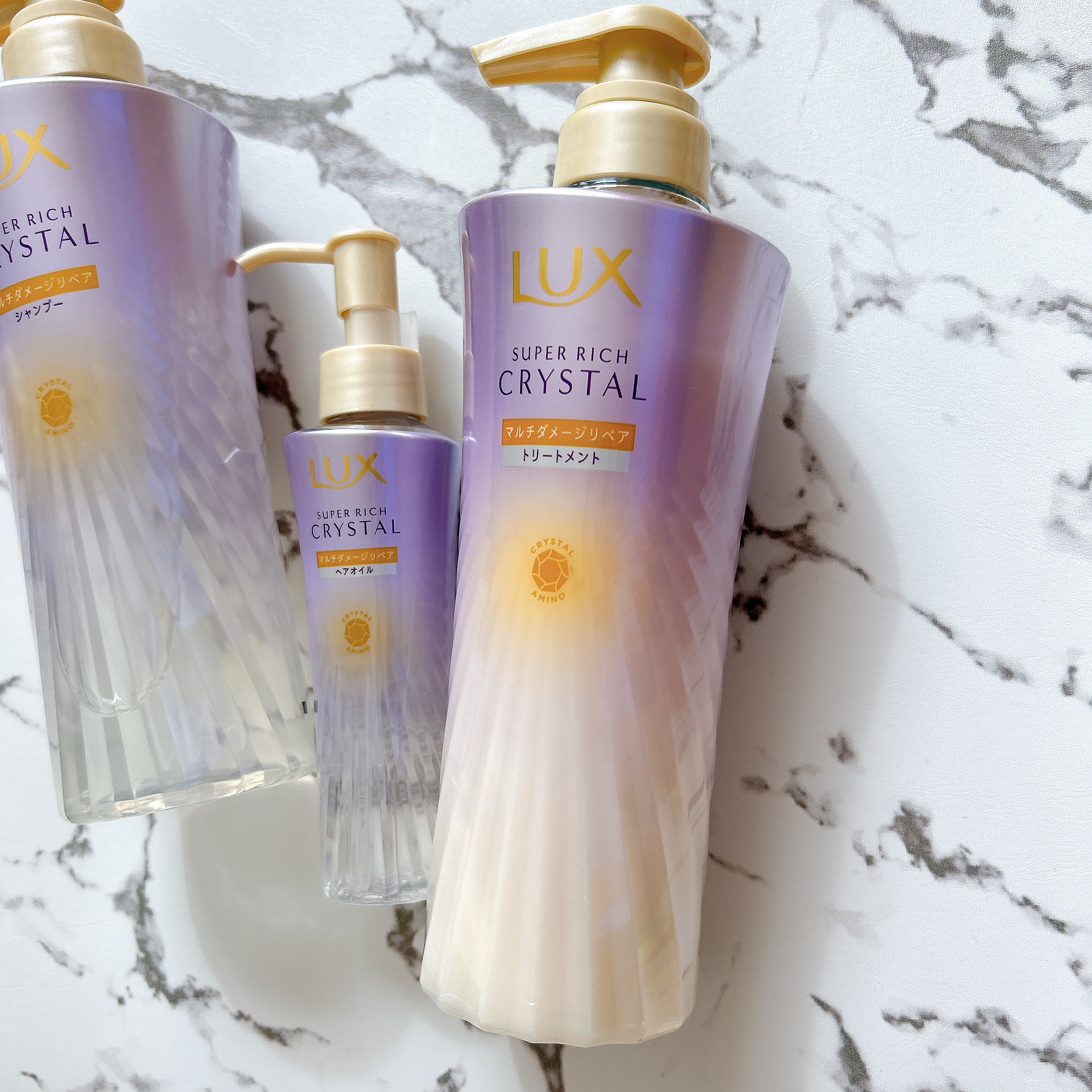 ラックス スーパーリッチクリスタル マルチダメージリペア ヘアオイル/LUX/ヘアオイルを使ったクチコミ（3枚目）