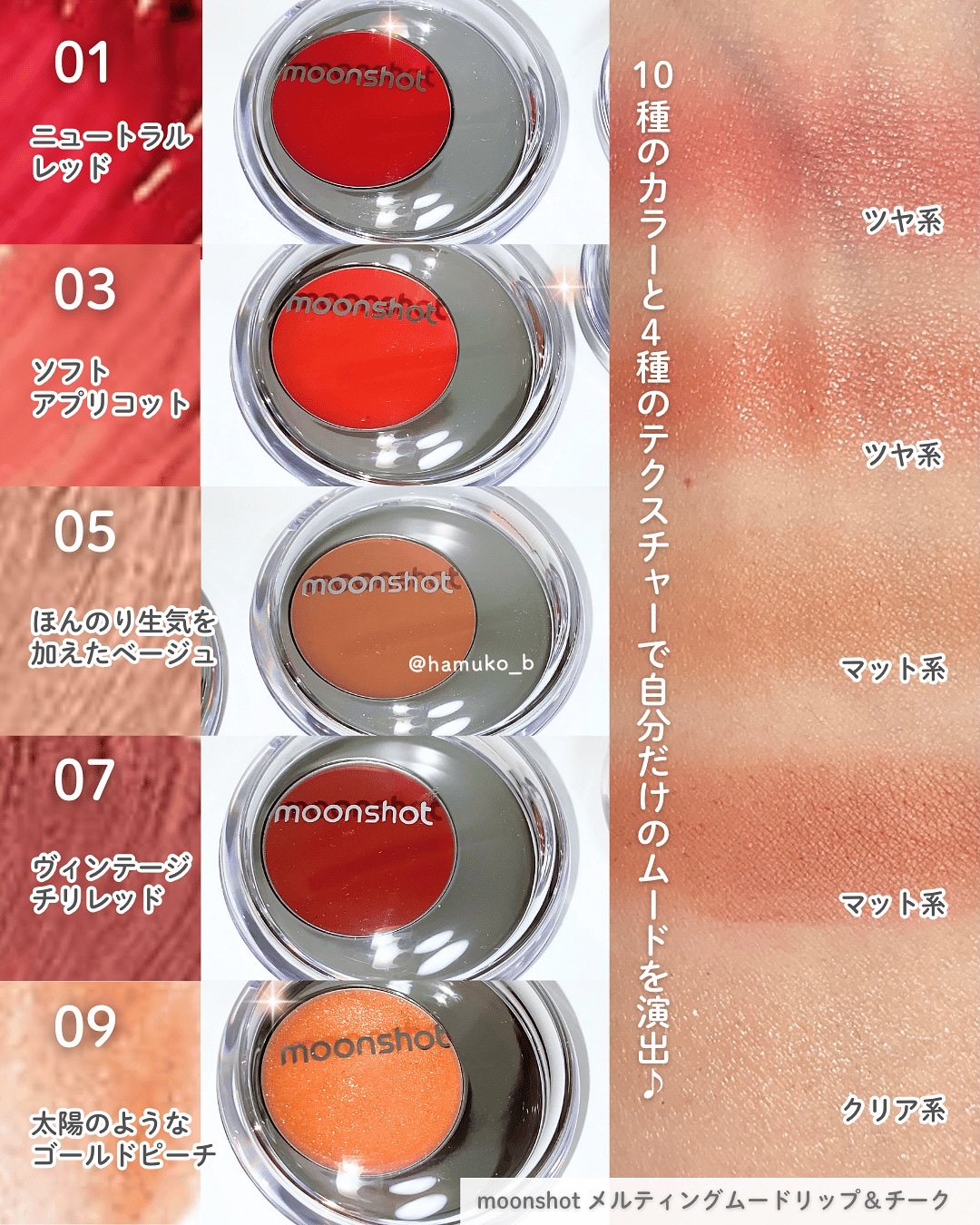 メルティングムードリップ&チーク/moonshot/ジェル・クリームチークを使ったクチコミ（2枚目）