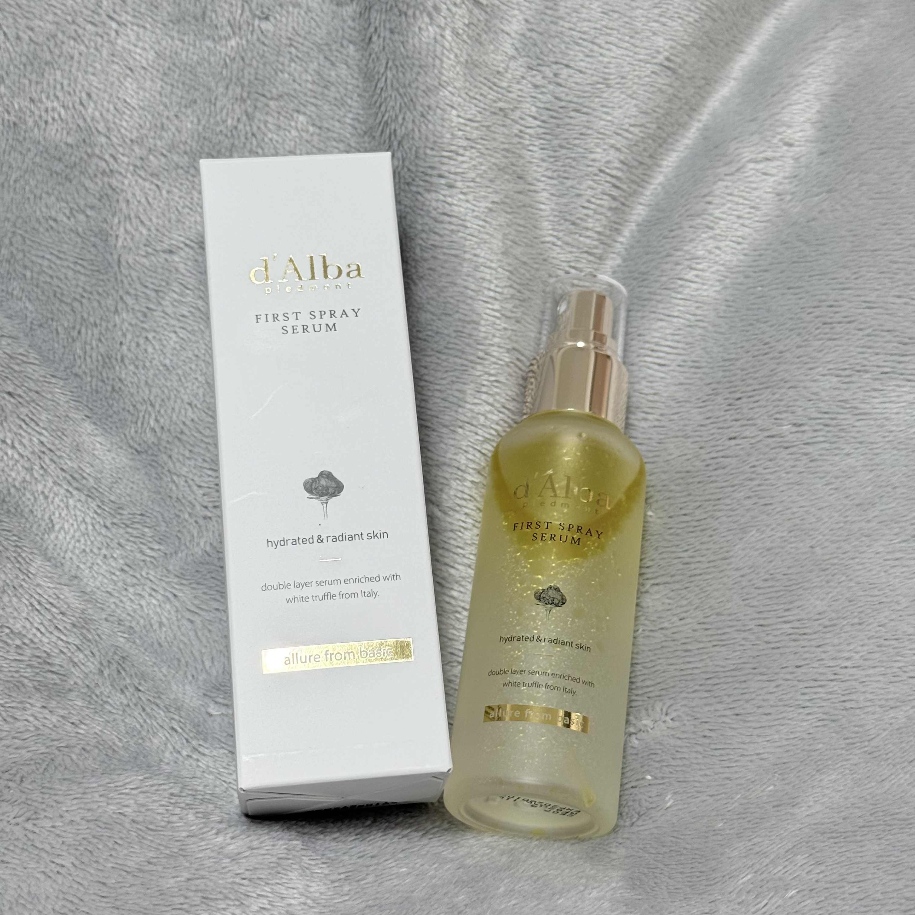 ダルバ ホワイトトリュフファーストスプレーセラム/ダルバ/ミスト状化粧水を使ったクチコミ（1枚目）