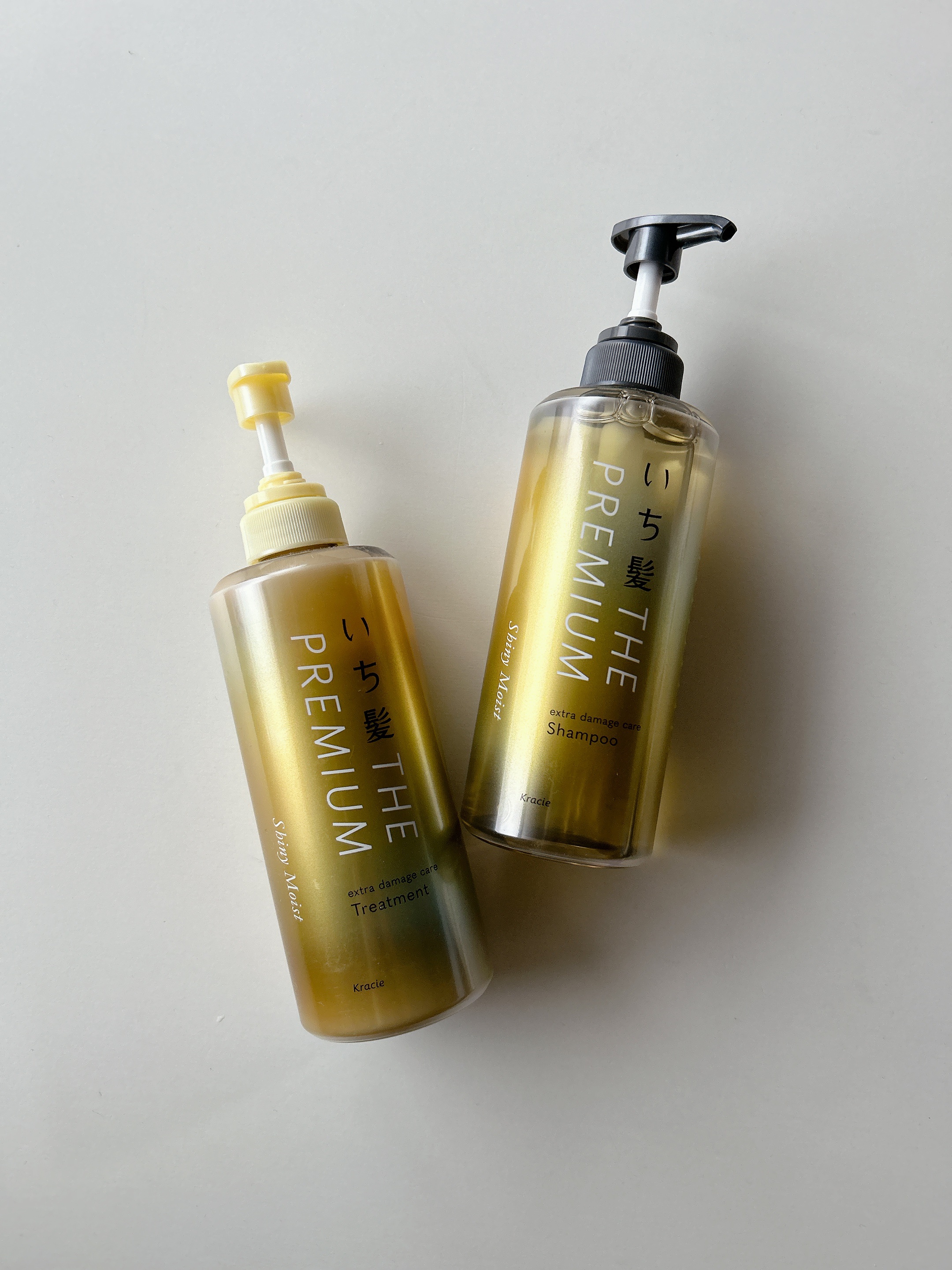 THE PREMIUM エクストラダメージケアシャンプー／トリートメント（シャイニーモイスト）/いち髪/市販シャンプーを使ったクチコミ（1枚目）