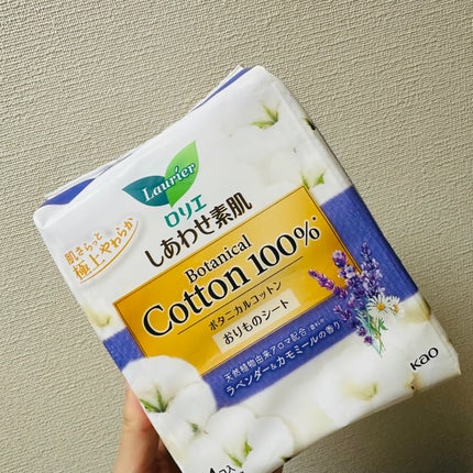 しあわせ素肌 ボタニカルコットン100% パンティライナー(ラベンダー&カモミールの香り 54コ)/ロリエ/おりものシートを使ったクチコミ(2枚目)