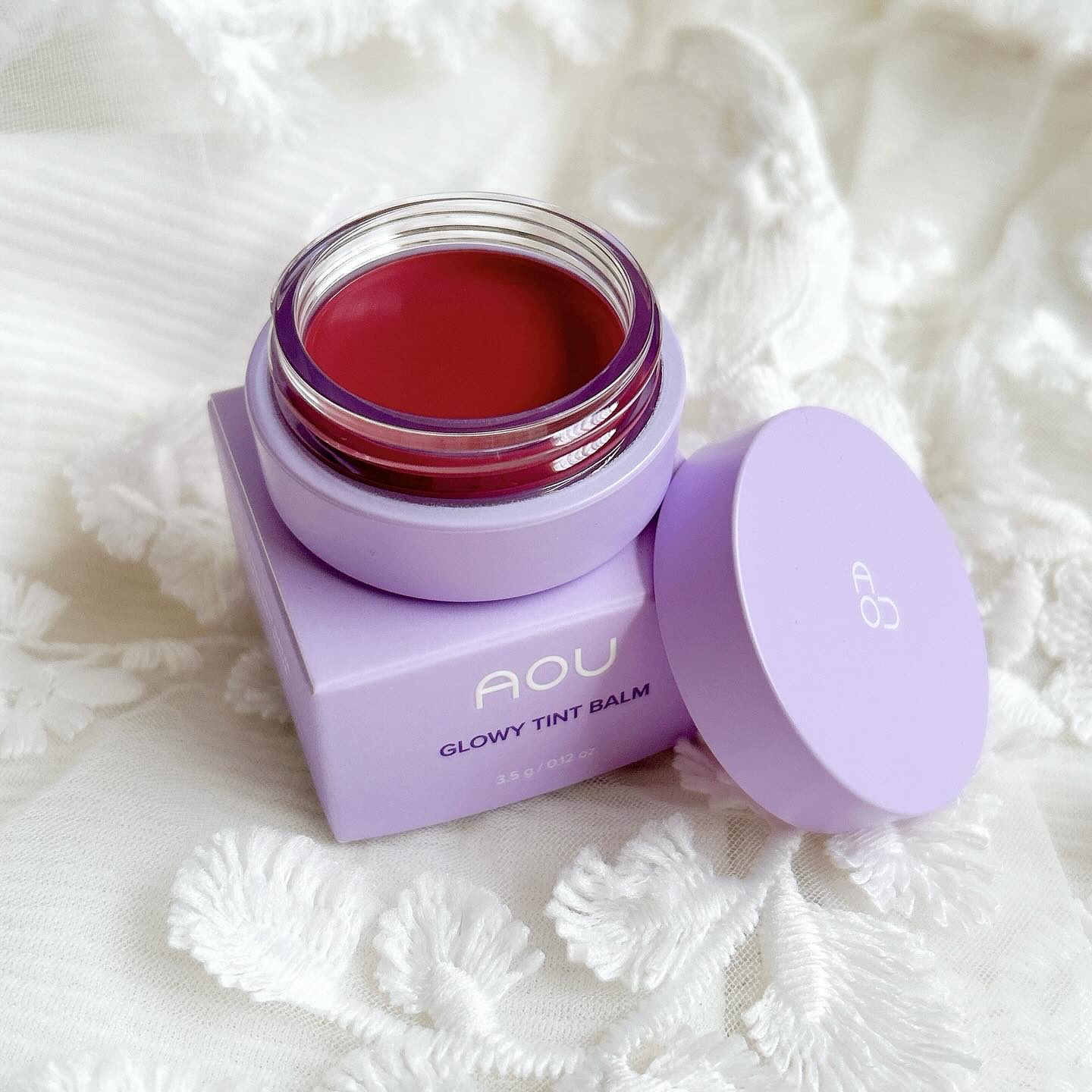 GLOWY TINT BALM/AOU/リップグロスを使ったクチコミ（1枚目）