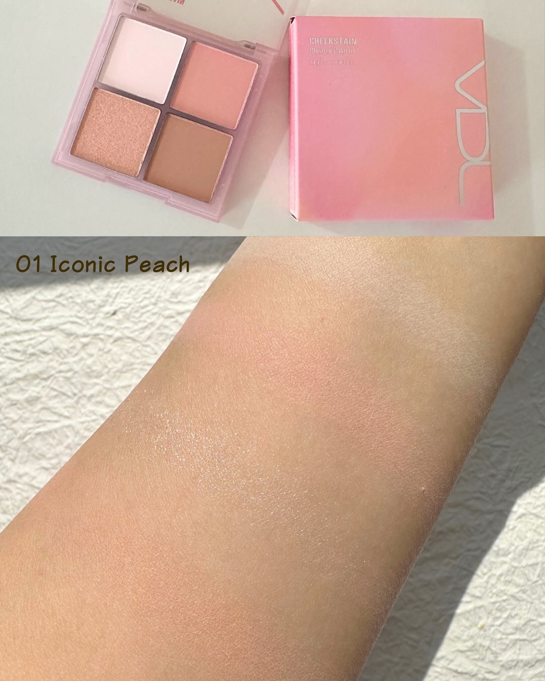 VDL チークステイン ブラッシャー パレット/VDL/パウダーチークを使ったクチコミ（3枚目）