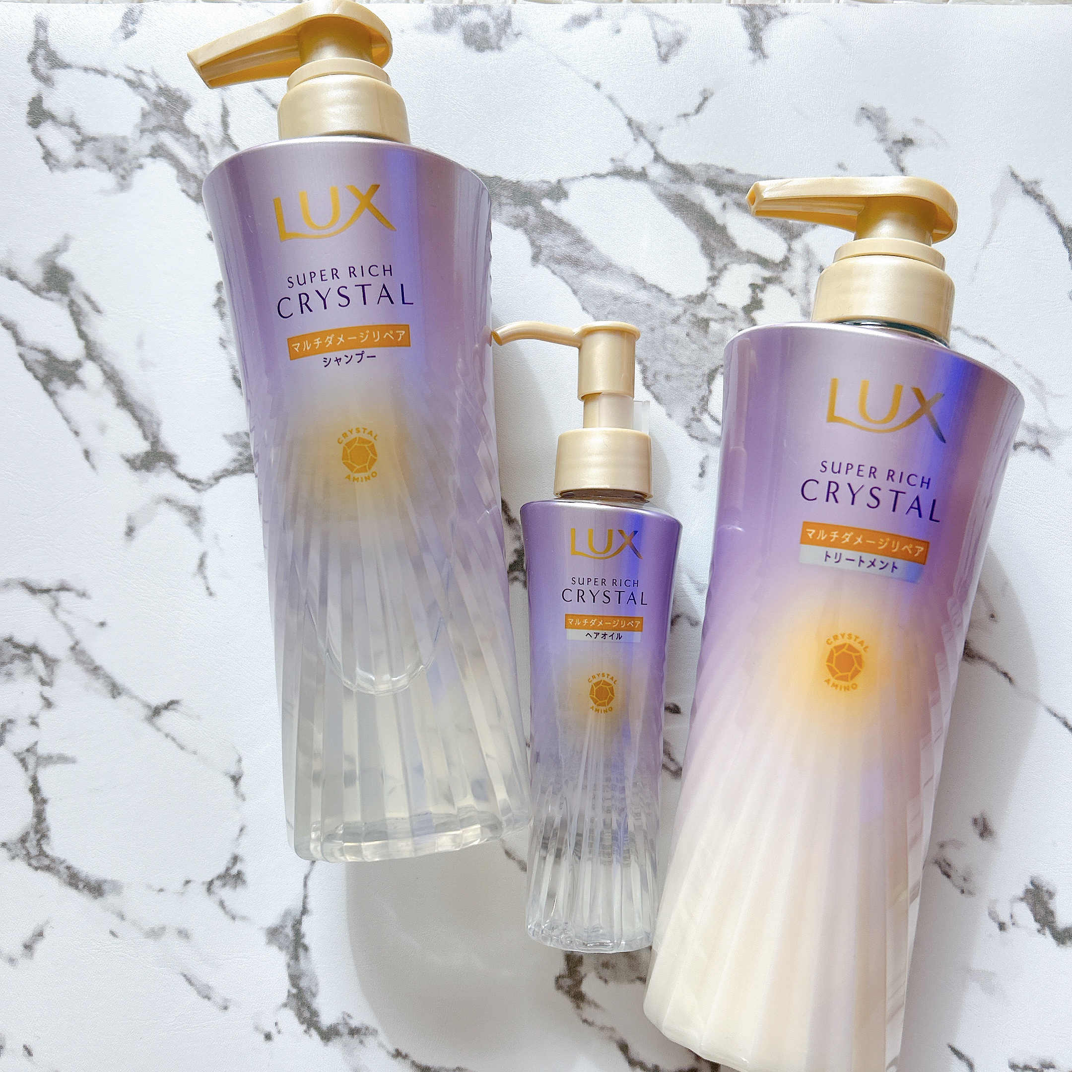 ラックス スーパーリッチクリスタル マルチダメージリペア ヘアオイル/LUX/ヘアオイルを使ったクチコミ（1枚目）