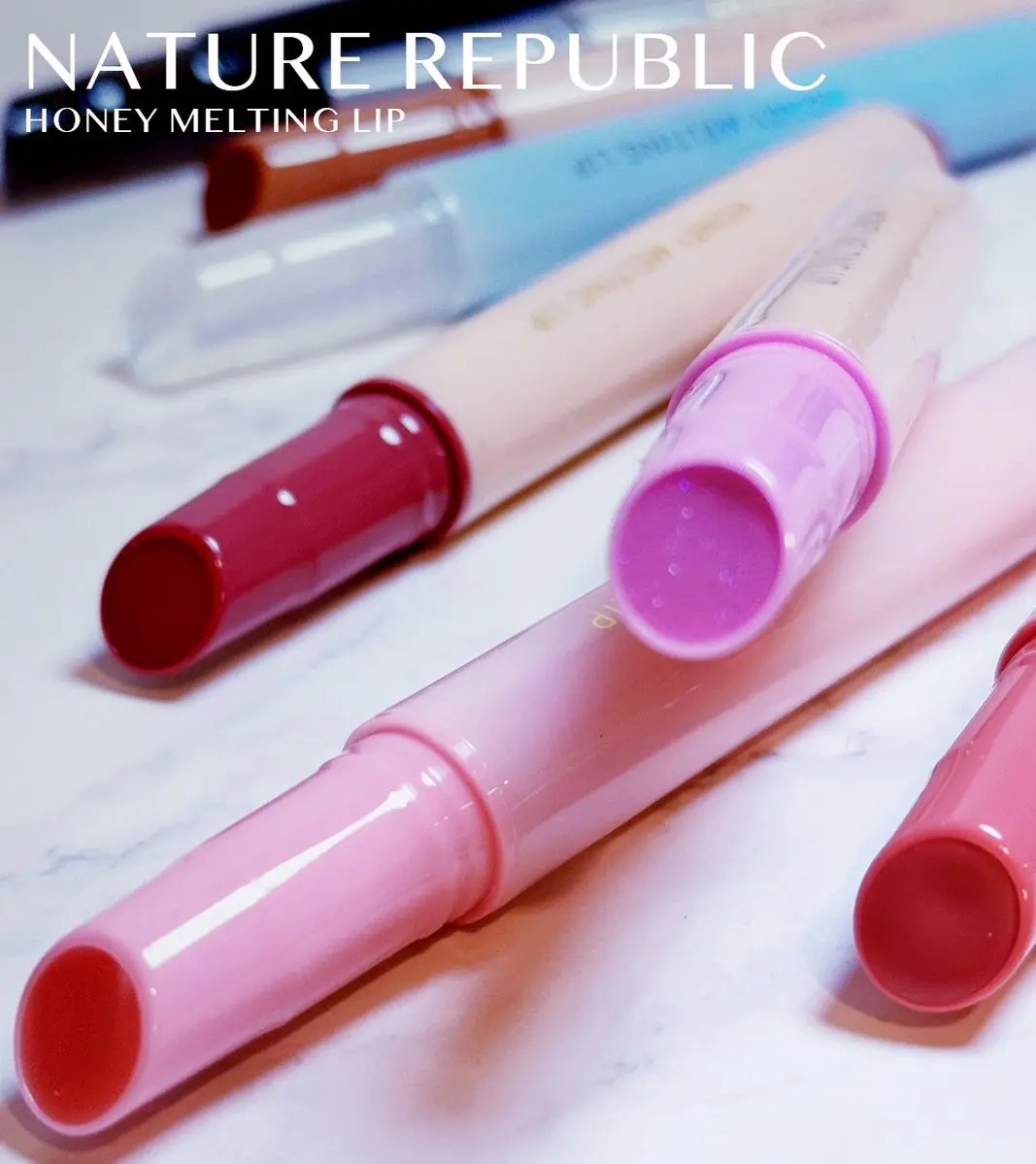 ハニーメルティングリップ/ネイチャーリパブリック/口紅を使ったクチコミ（2枚目）