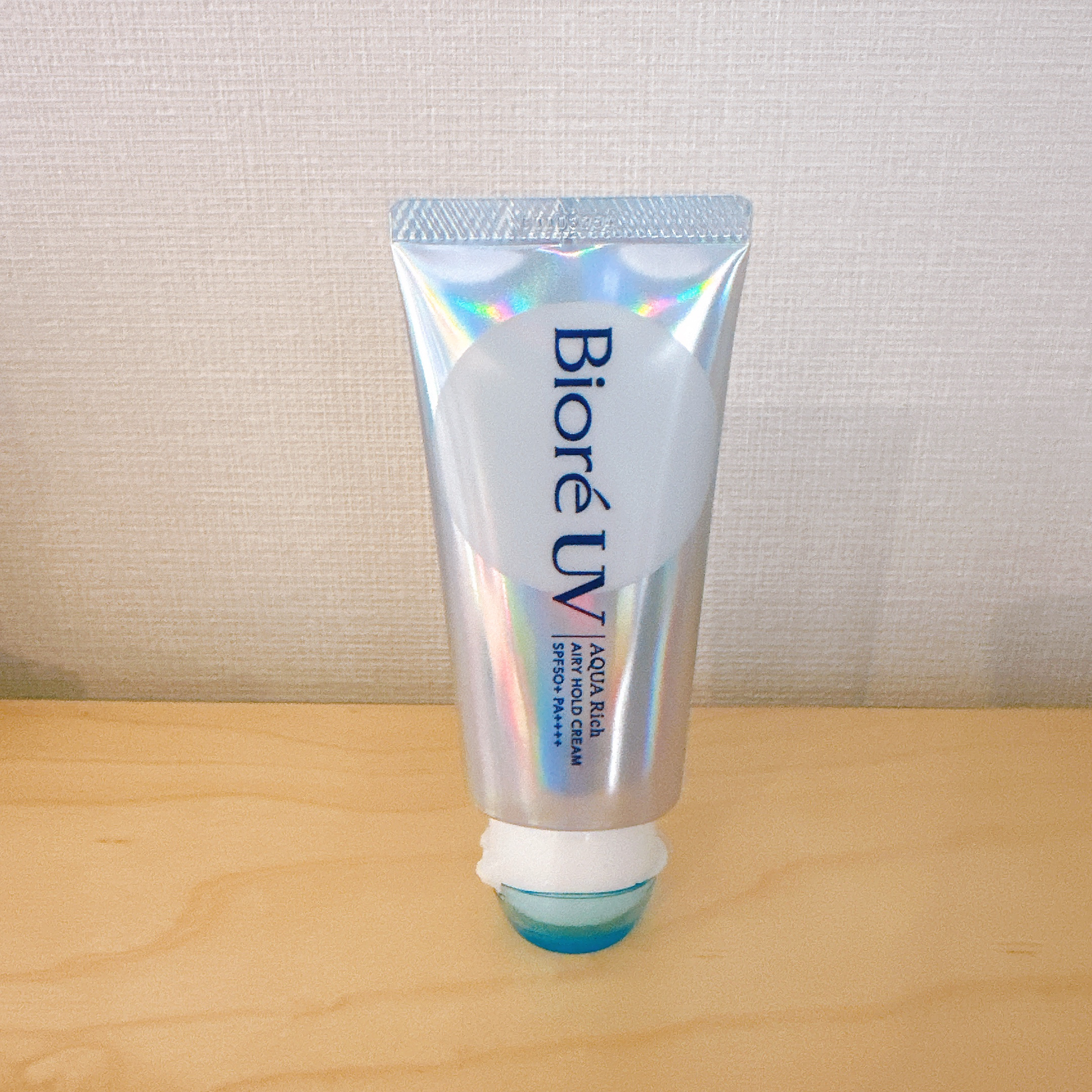 アクアリッチ エアリーホールドクリーム（呼吸感ベールUV）/ビオレ/日焼け止めクリームを使ったクチコミ（3枚目）