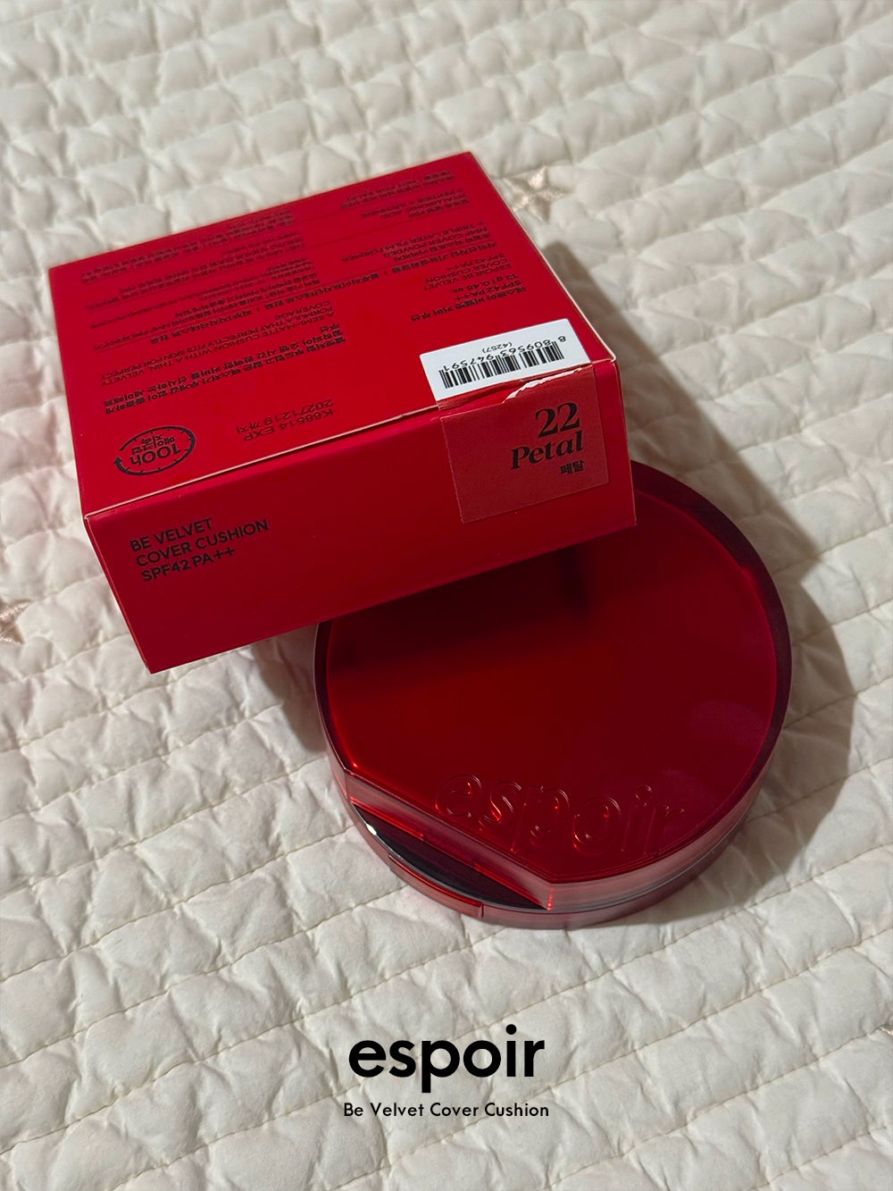 ビーベルベットカバークッション/espoir/クッションファンデーションを使ったクチコミ(2枚目)