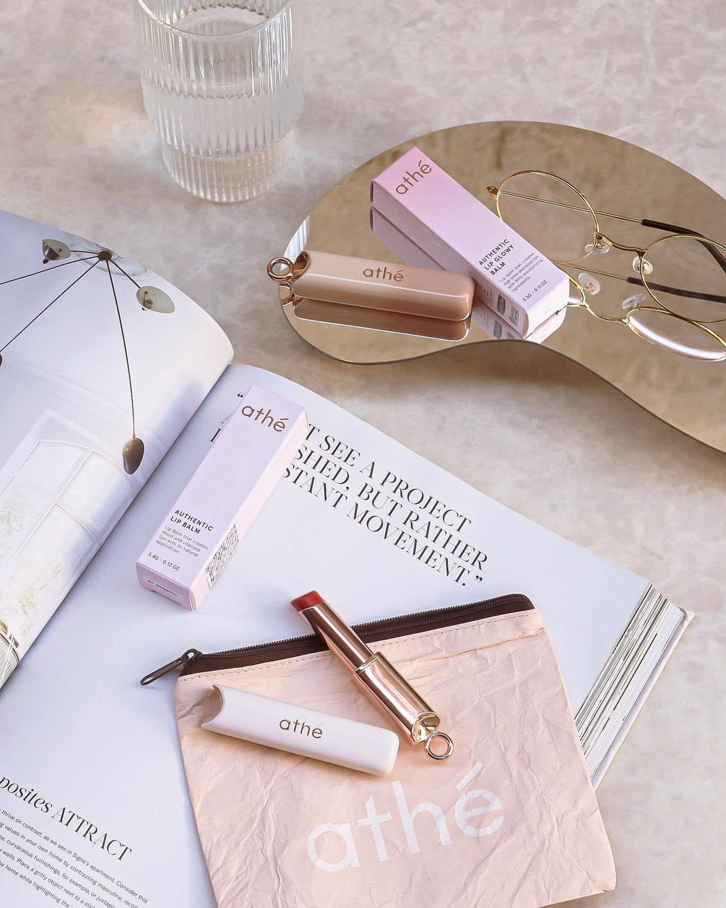 オーセンティック リップ バーム/athé/口紅を使ったクチコミ(6枚目)